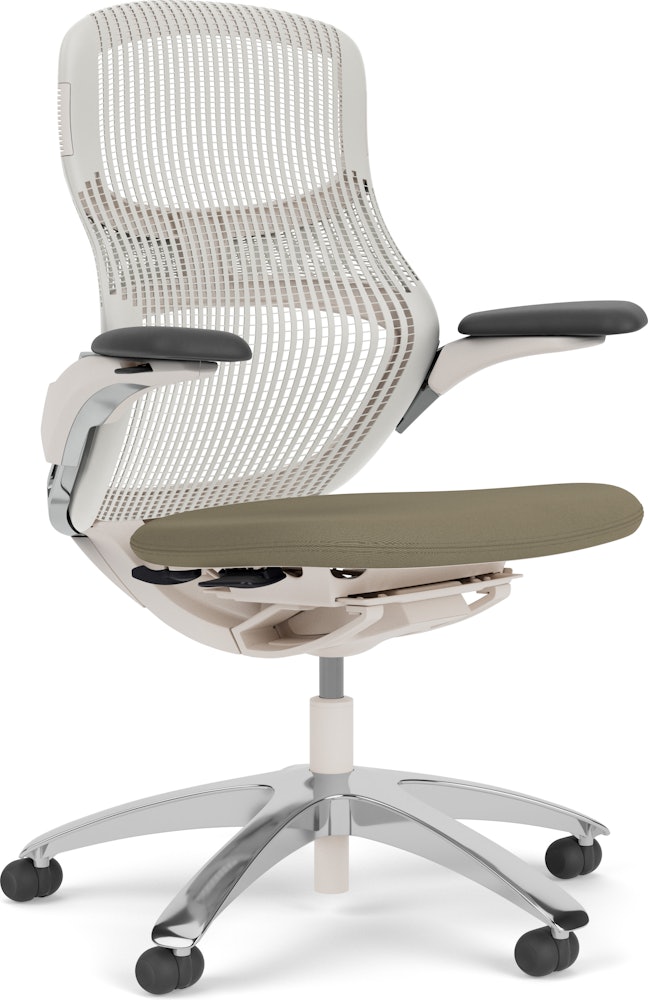 Generation Chair - Light, High Performance, Meteor, Generation, Desert, Polished Aluminum, Hard Wheel