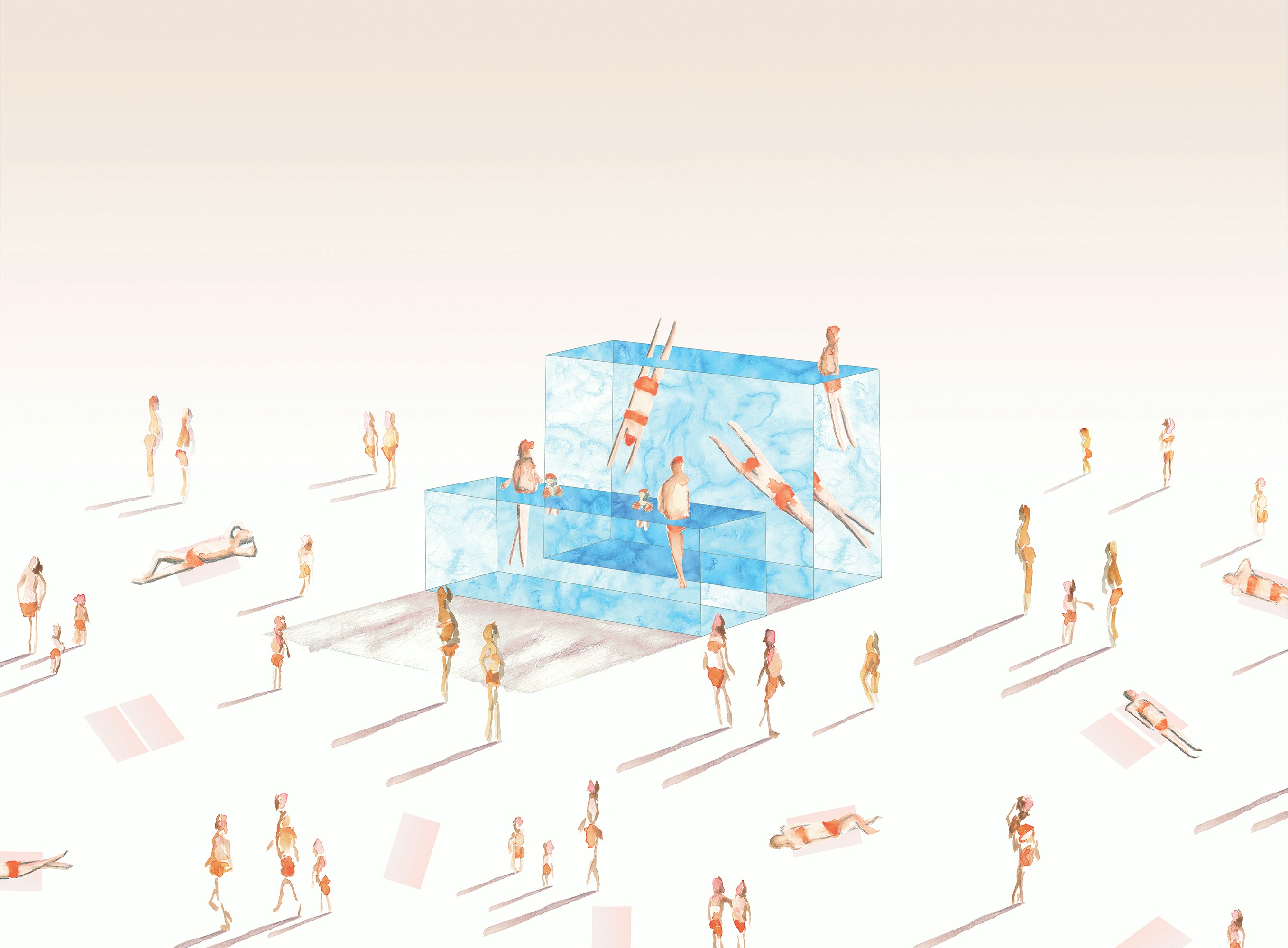 "BeachLand Pools R81-82" by Eddie K