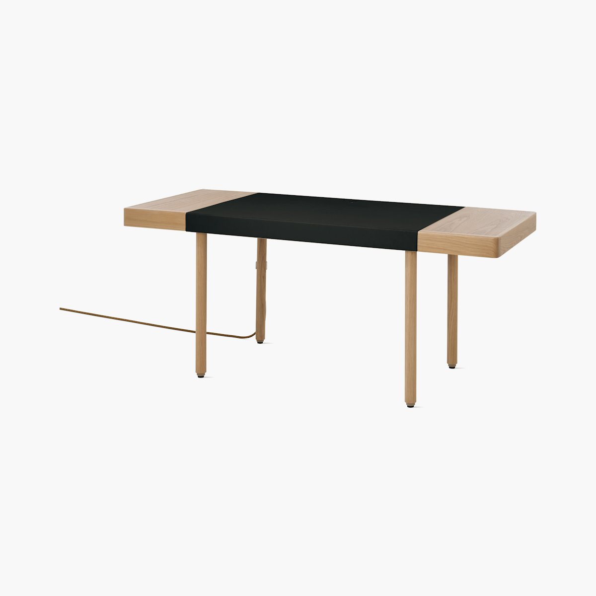 New Canaan Leatherwrap Sit-to-Stand Desk New Canaan Leatherwrap Sit-to-Stand Desk, 2 Drawers