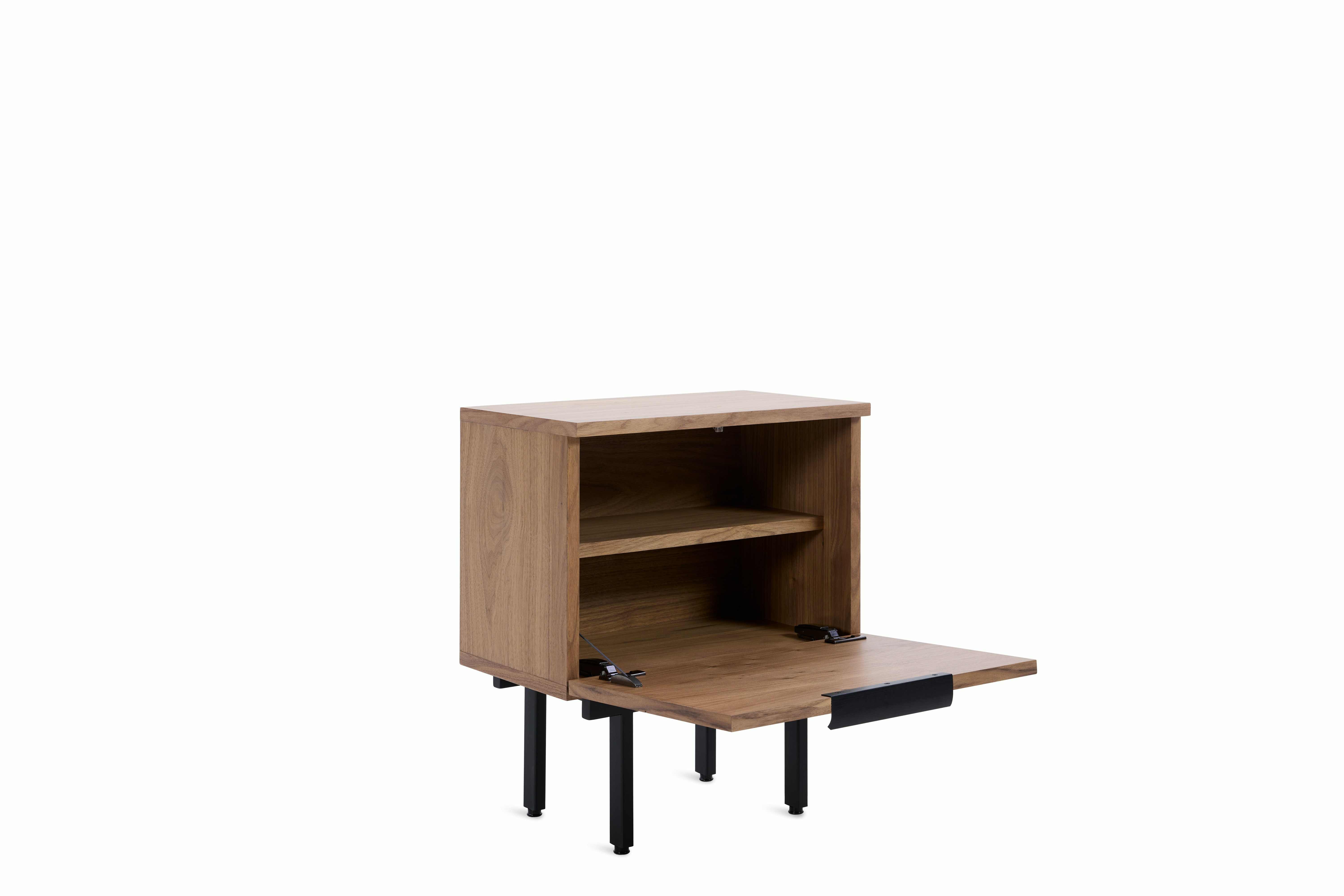 Elemental Bedside Table - walnut