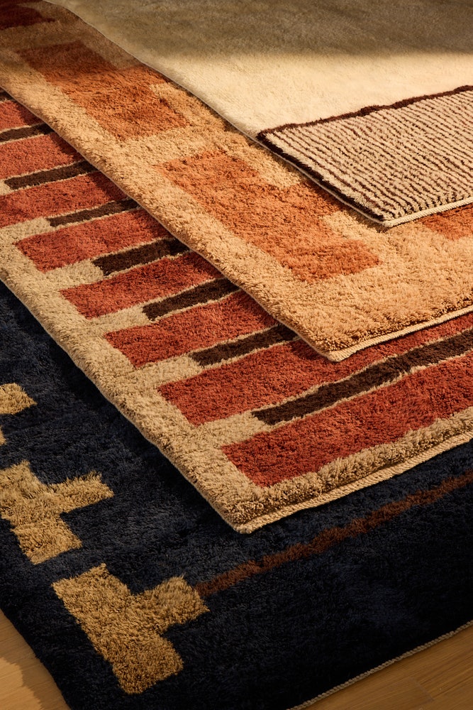 Fences Wool Moroccan Rug