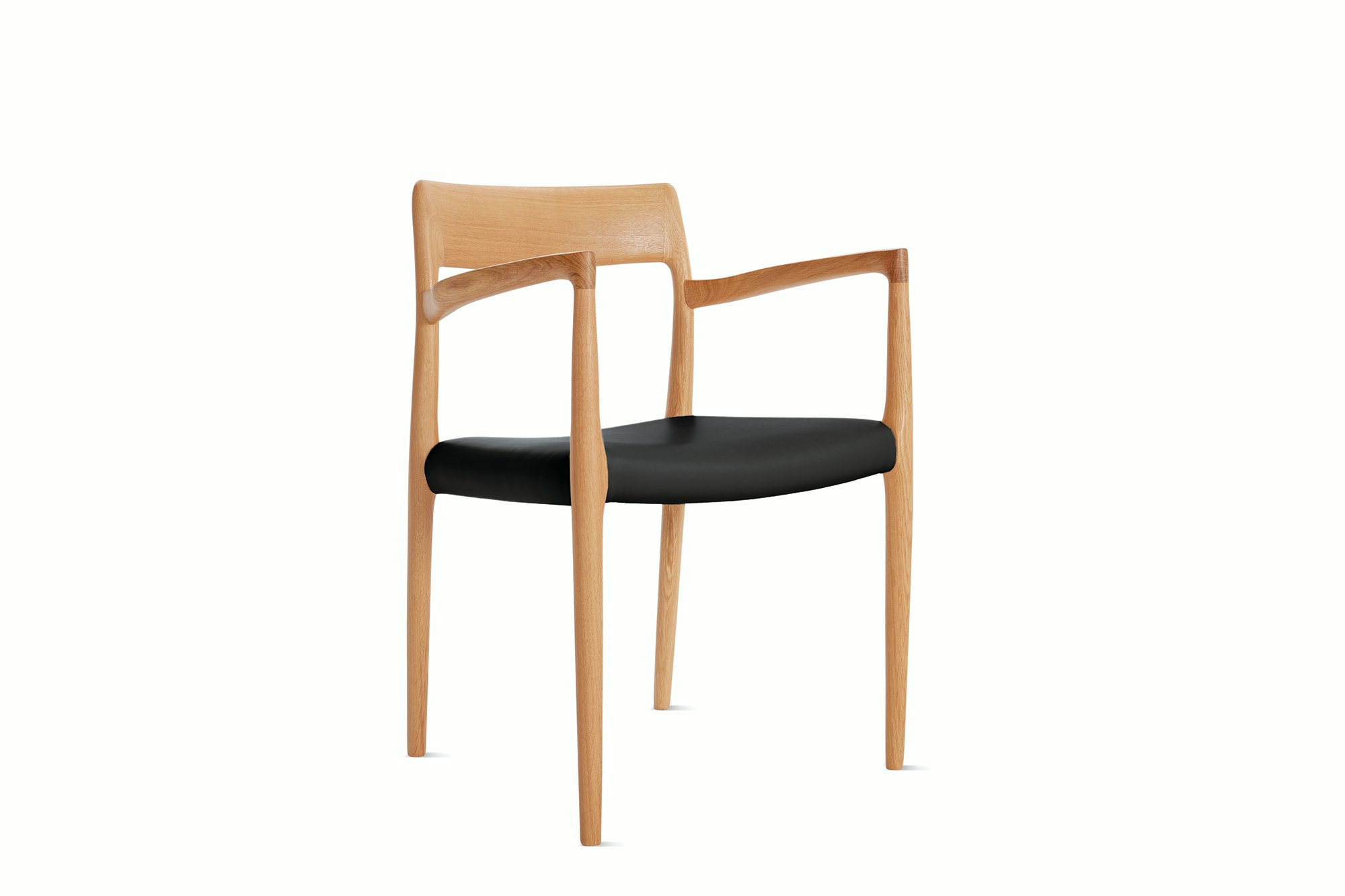 Moller Model 57 Armchair with Leather Seat