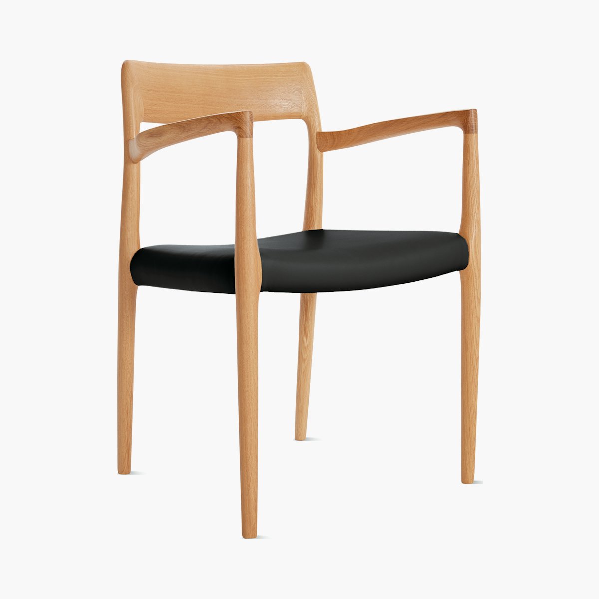Moller Model 57 Armchair Moller Model 57 Armchair with Leather Seat