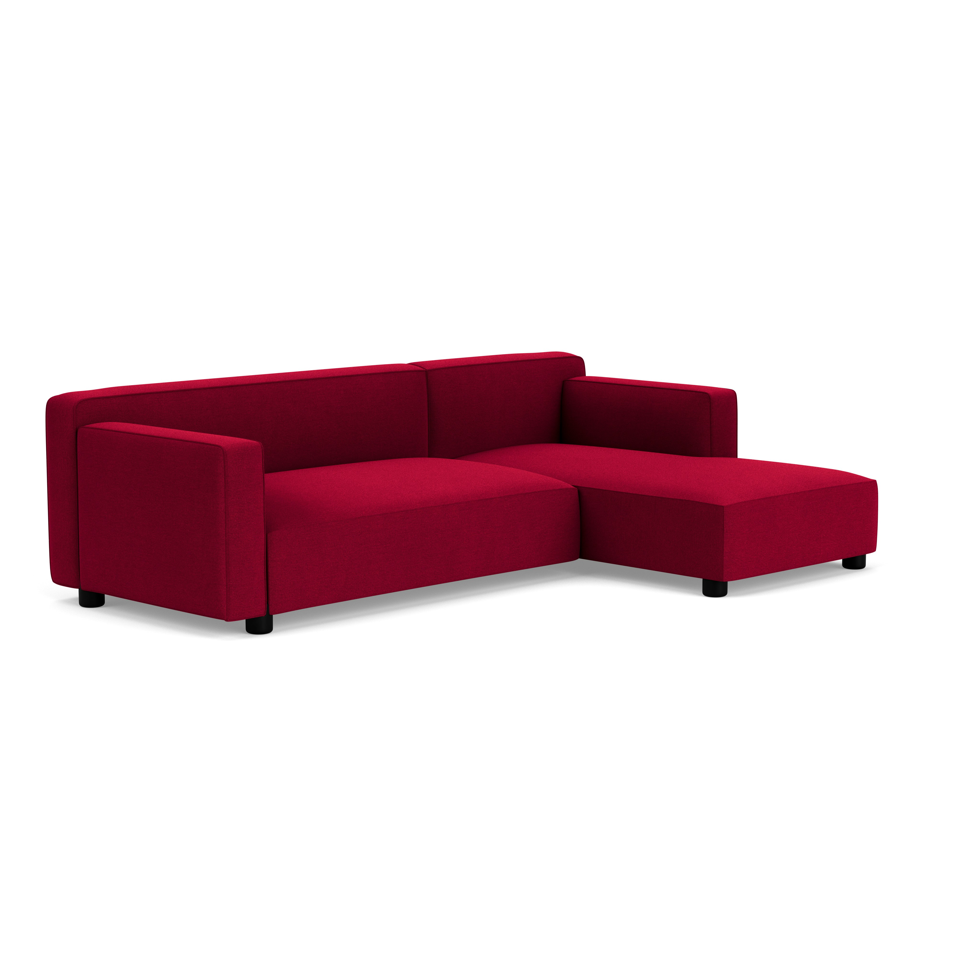 Barber Osgerby Asymetric Sectional - Left, Hourglass, Flame, Jet Black