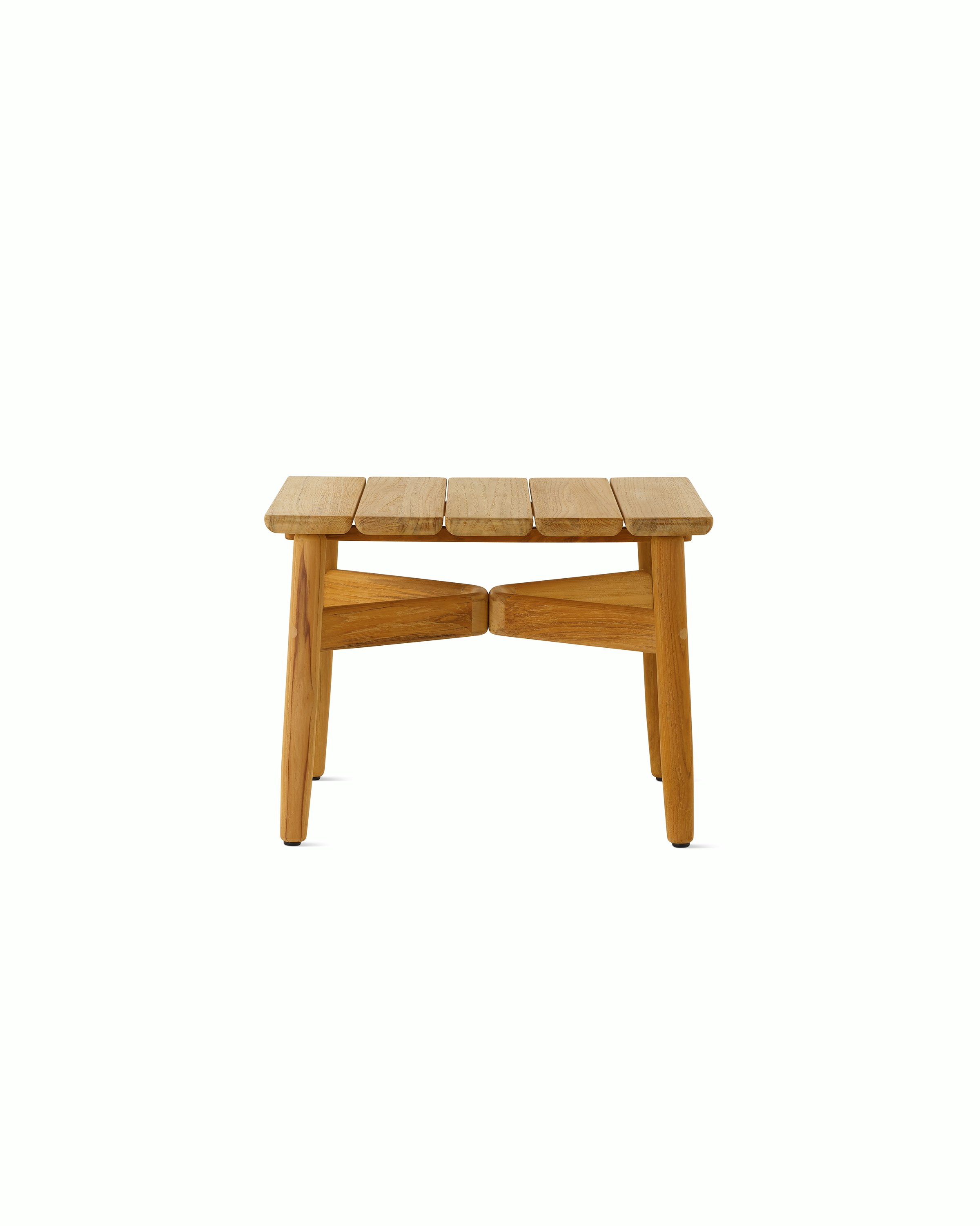 Crosshatch Outdoor Side Table in square.