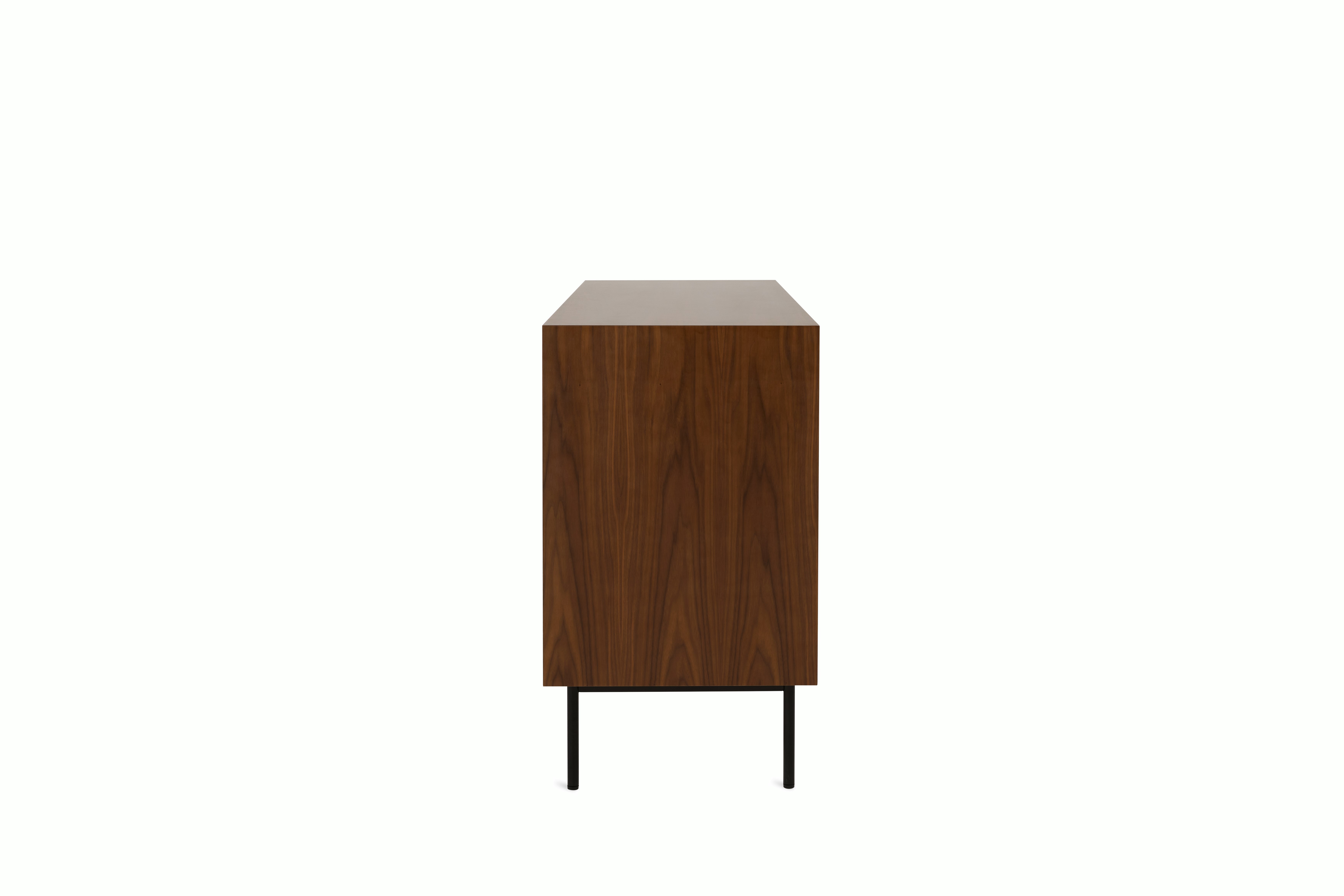 Loop Credenza - Walnut,  Black