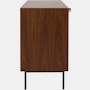 Loop Credenza - Walnut,  Black