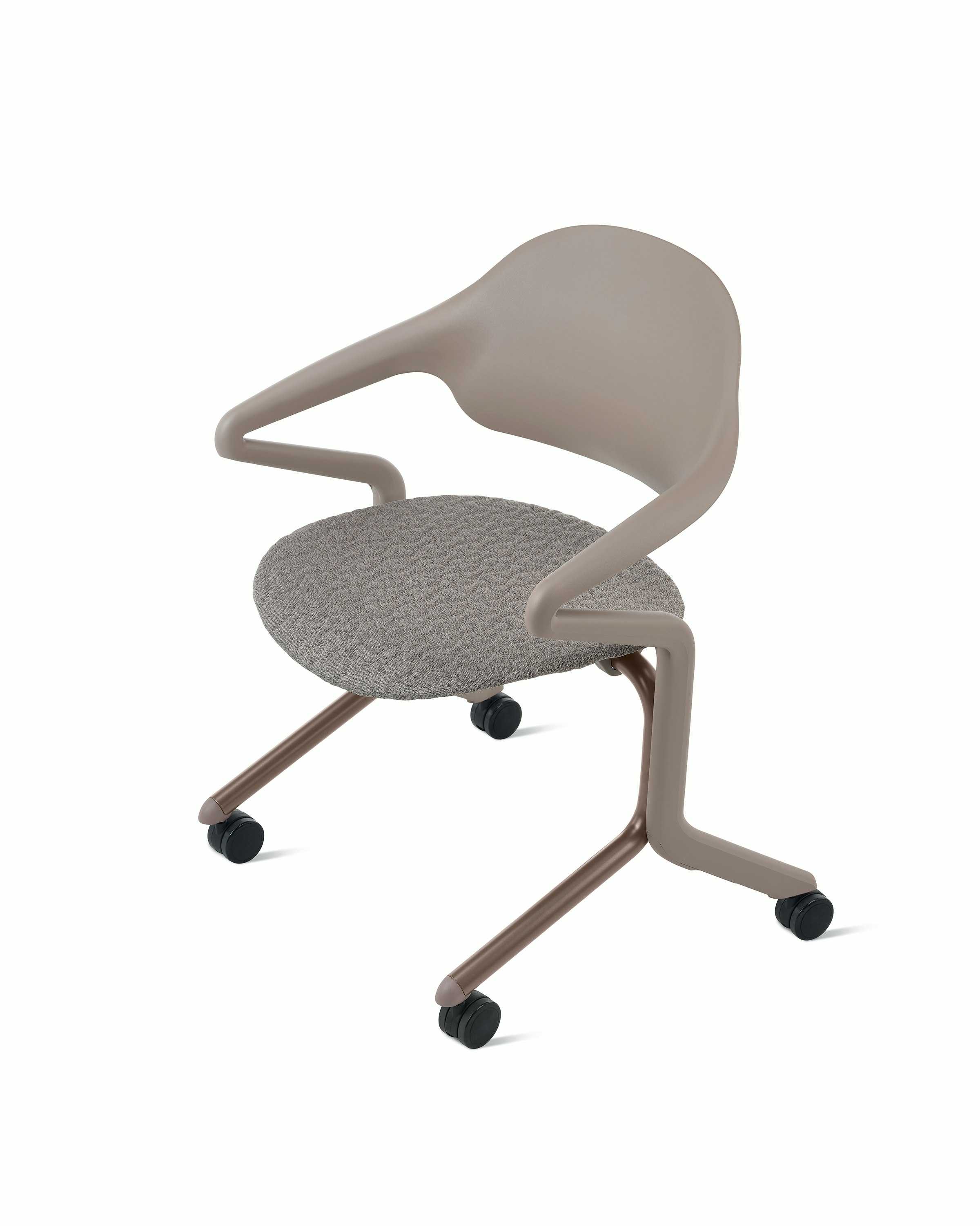 Aerial view of a Fuld Nesting Chair in Cocoa.