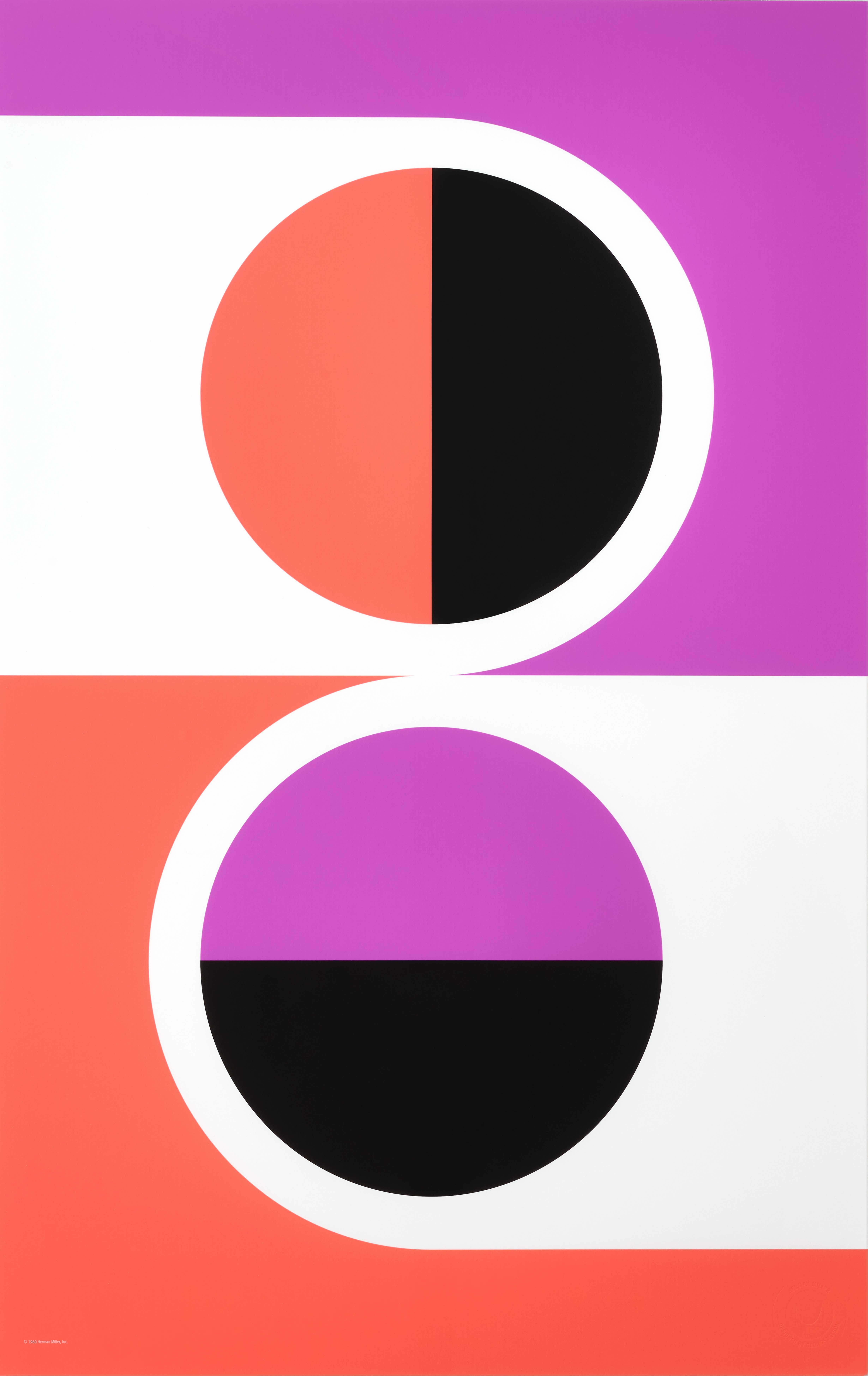 Nelson Pop Art Two Split Circles Poster