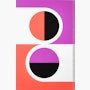 Nelson Pop Art Two Split Circles Poster Nelson Pop Art Two Split Circles Unframed Poster