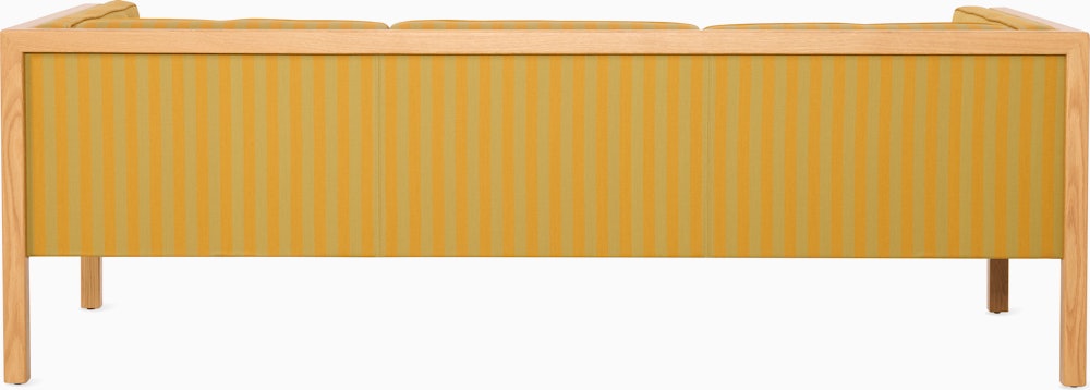 Cube Sofa - 80",  Toostripe,  Ochre Dark / Sienna,  Oak"