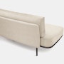 Panoramic Sofa - Right ,  Double Large,  Curly,  Ivory,  Charcoal