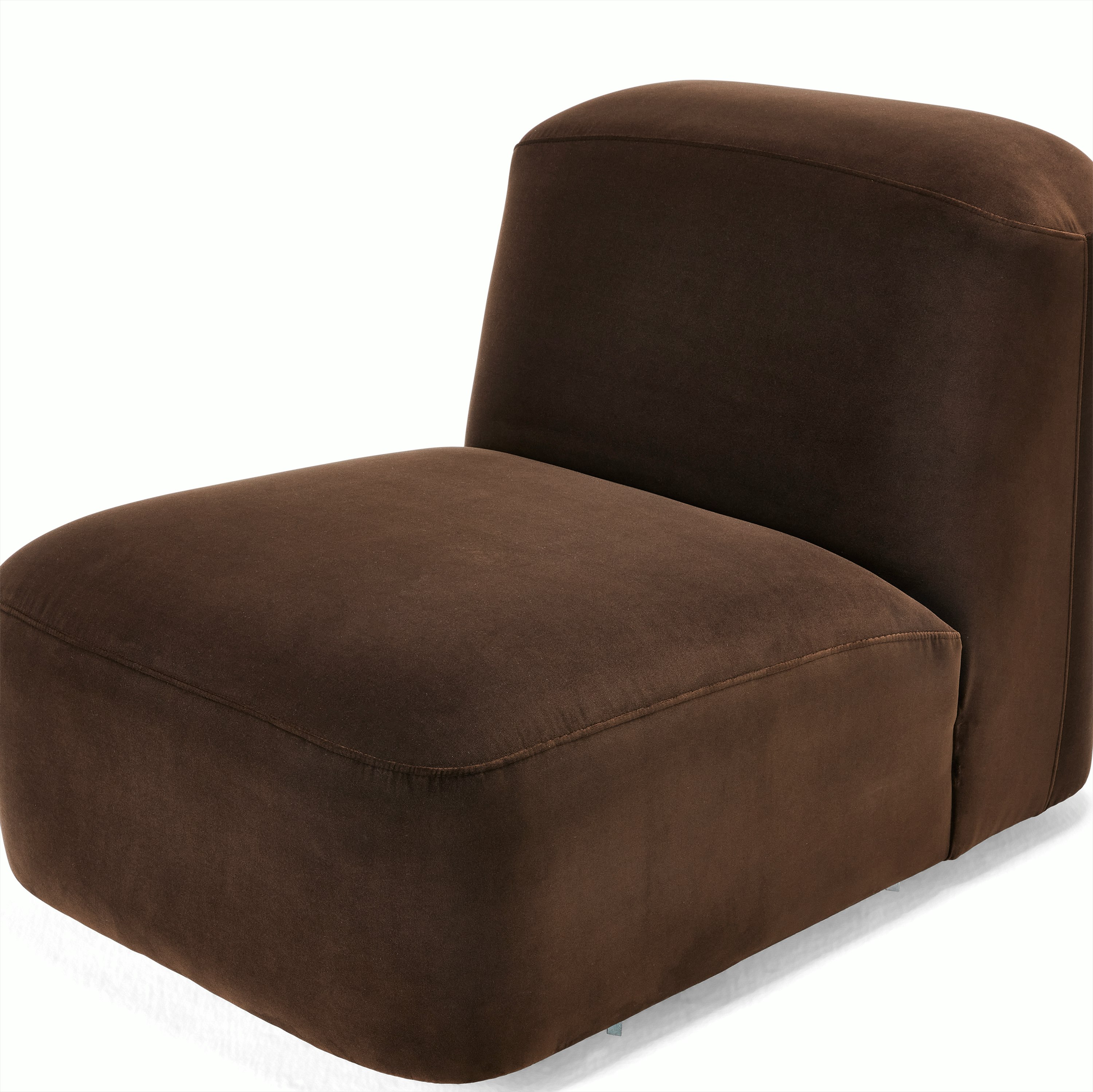 Muse Armless Single Seater, Velvet Piccolo