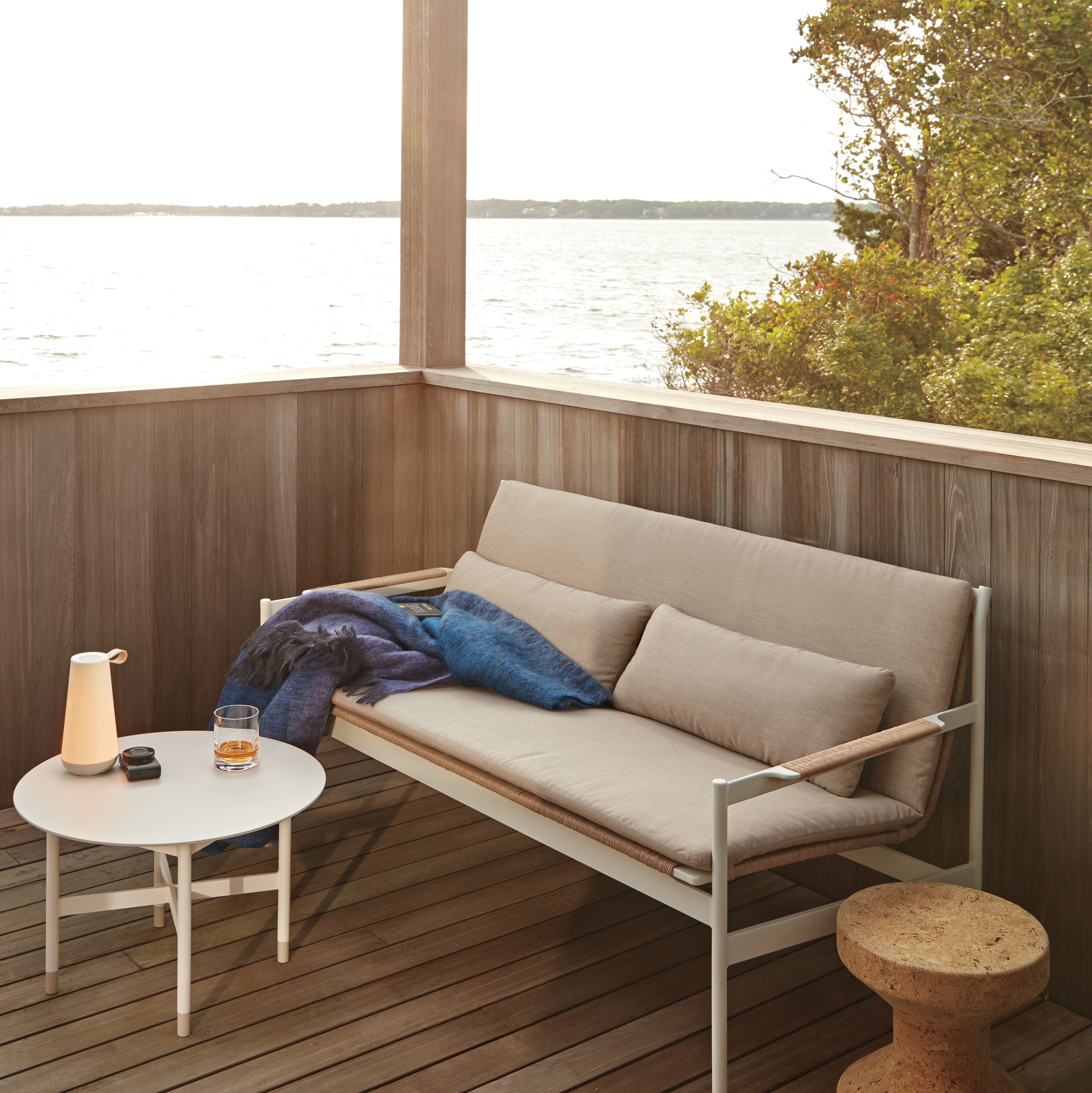 Sommer Two Seater Sofa with Sommer Side Table