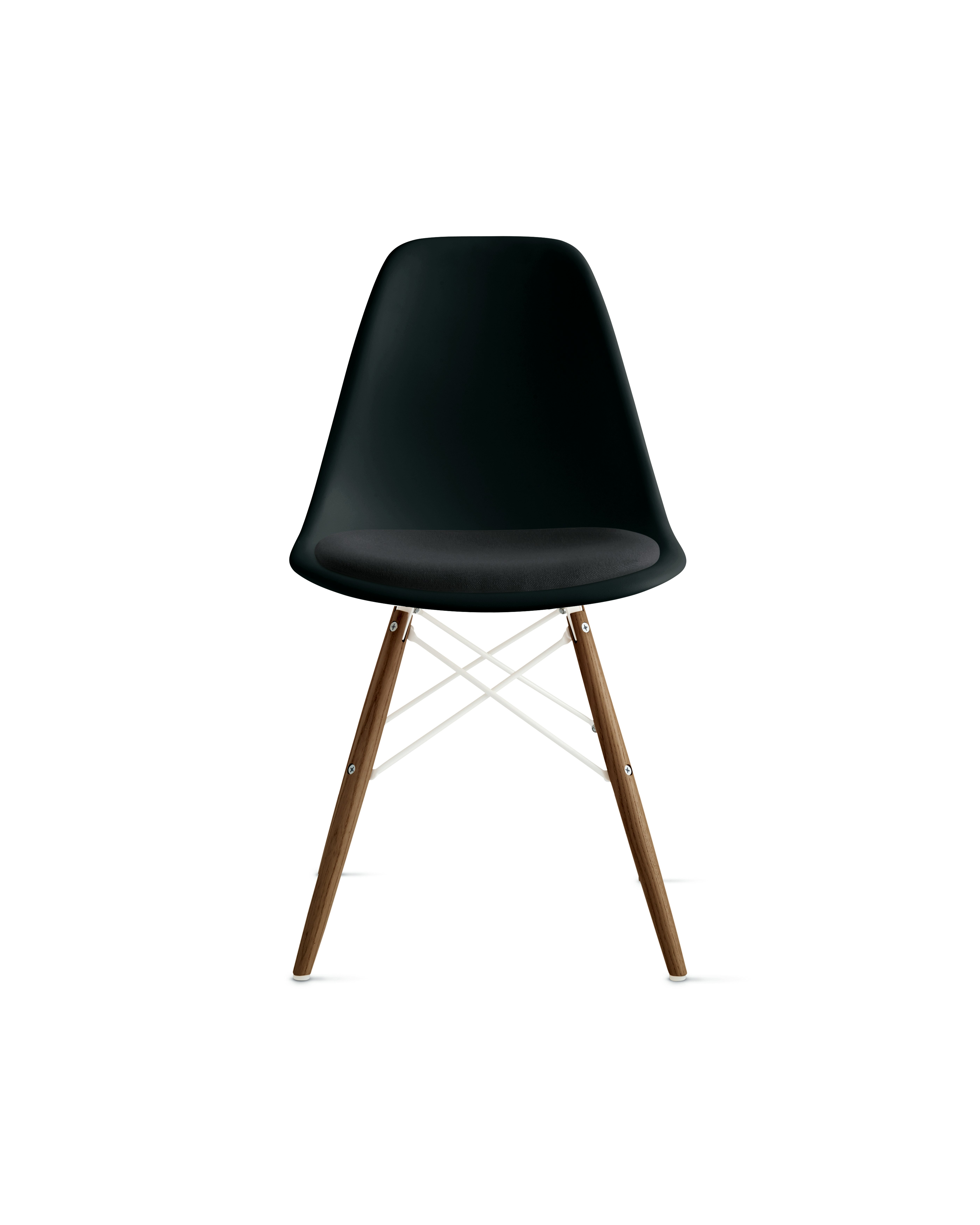Eames Molded Plastic Side Chair with Seat Pad