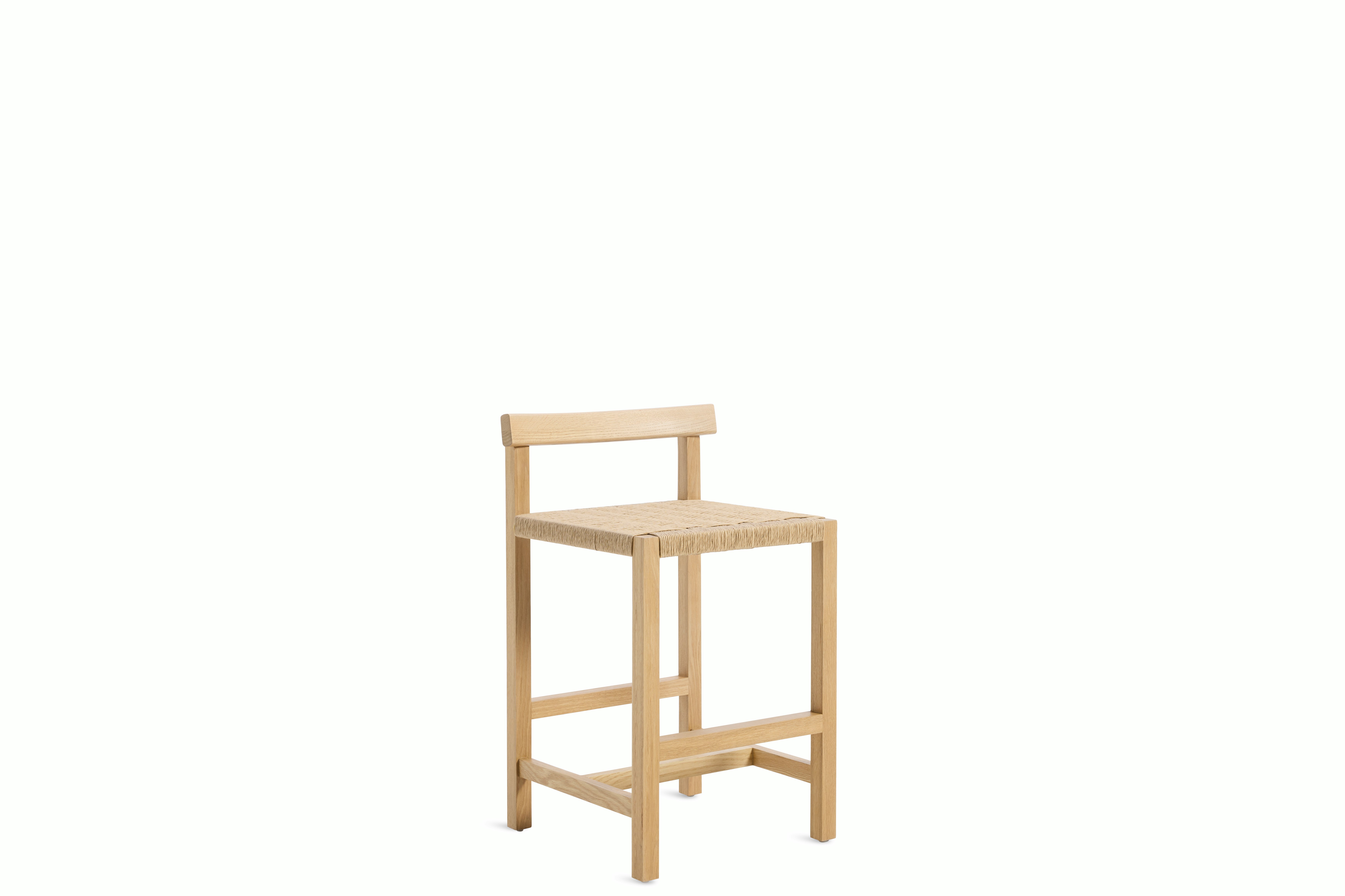 Silla Koi Counter Stool - White Oak