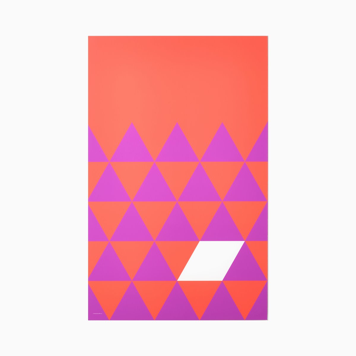 Nelson Pop Art Purple Triangles Poster Nelson Pop Art Purple Triangles Unframed Poster