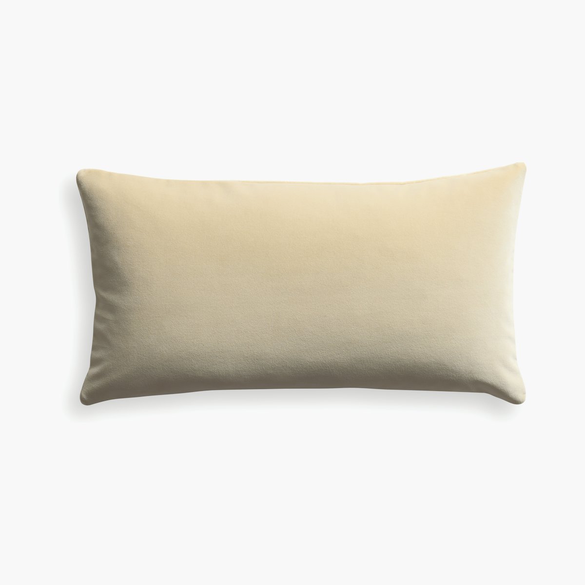 Cotton Velvet Lumbar Throw Pillow