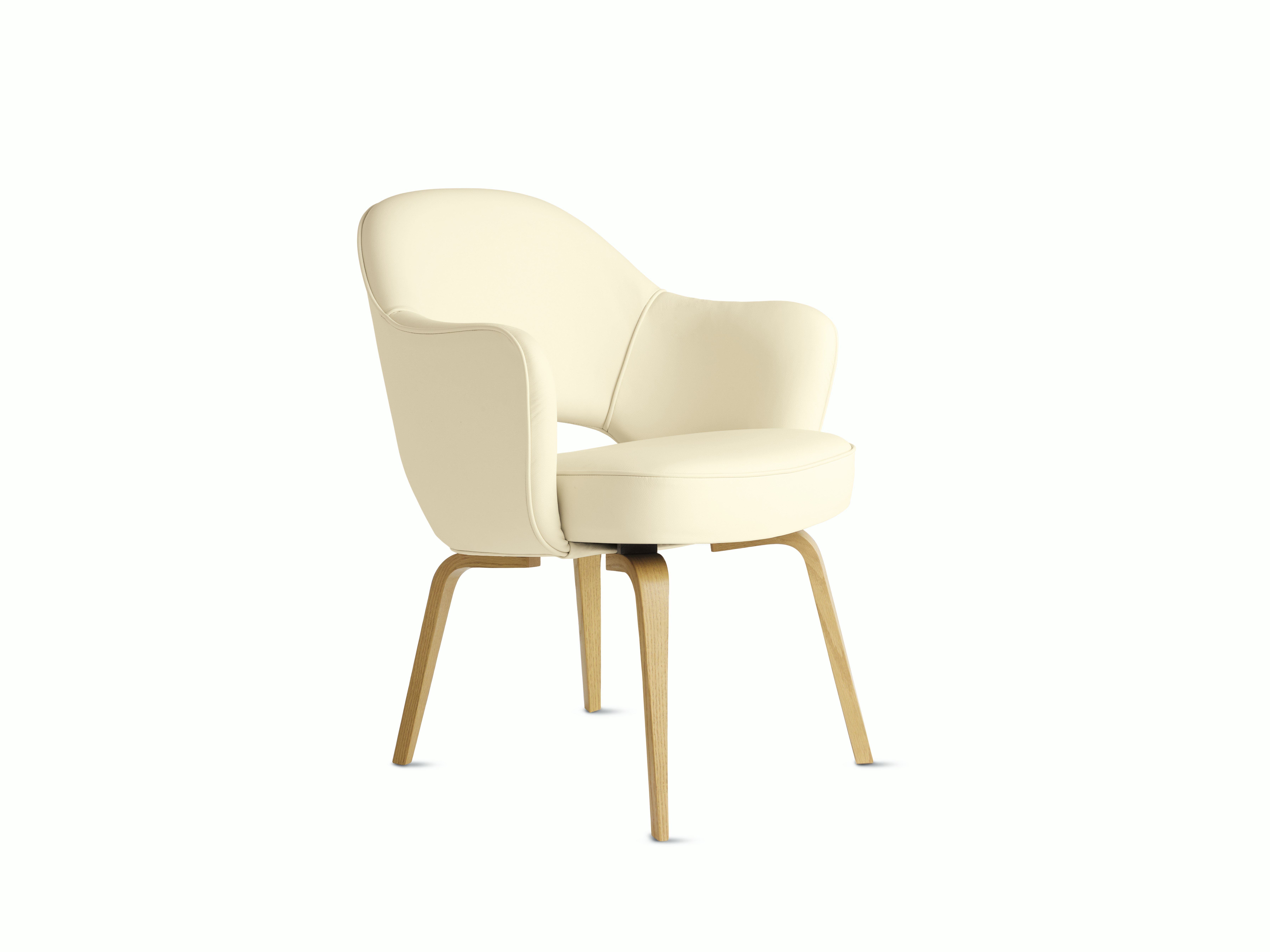 Saarinen Executive Armchair with Wood Legs