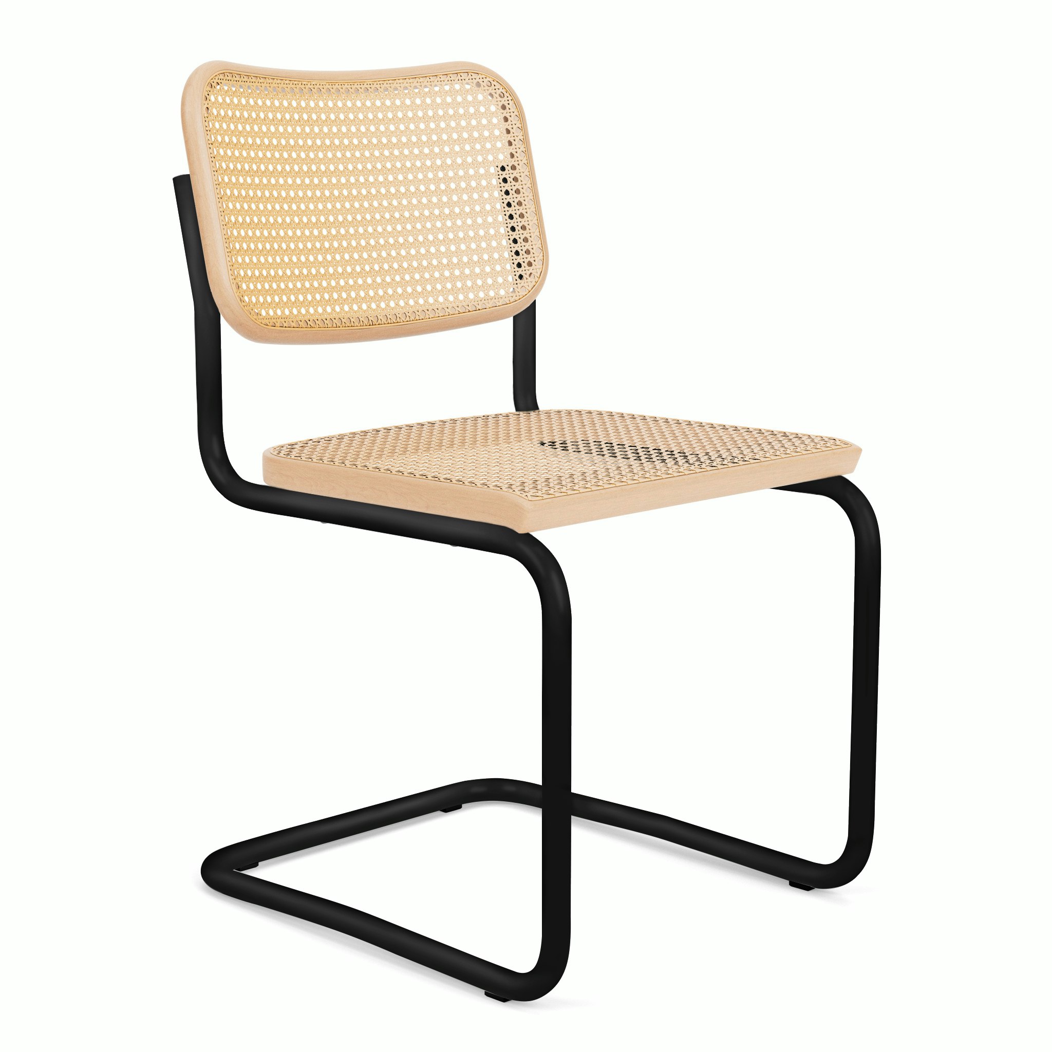 Cesca Chair - Cane,  Natural Beech,  Black