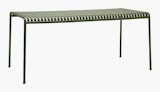 A Palissade Dining Table in olive green.