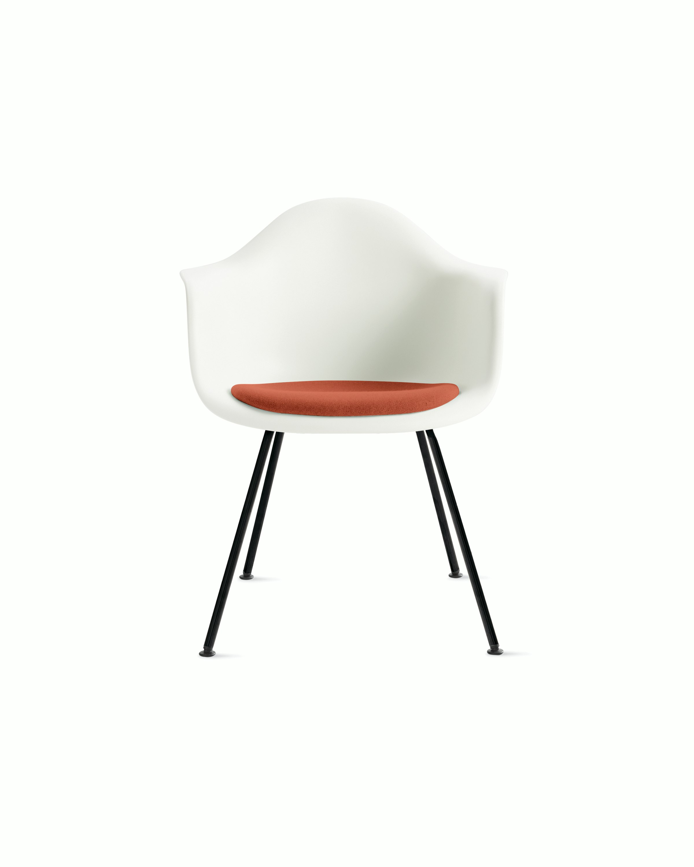 Eames Molded Plastic Armchair with Seat Pad