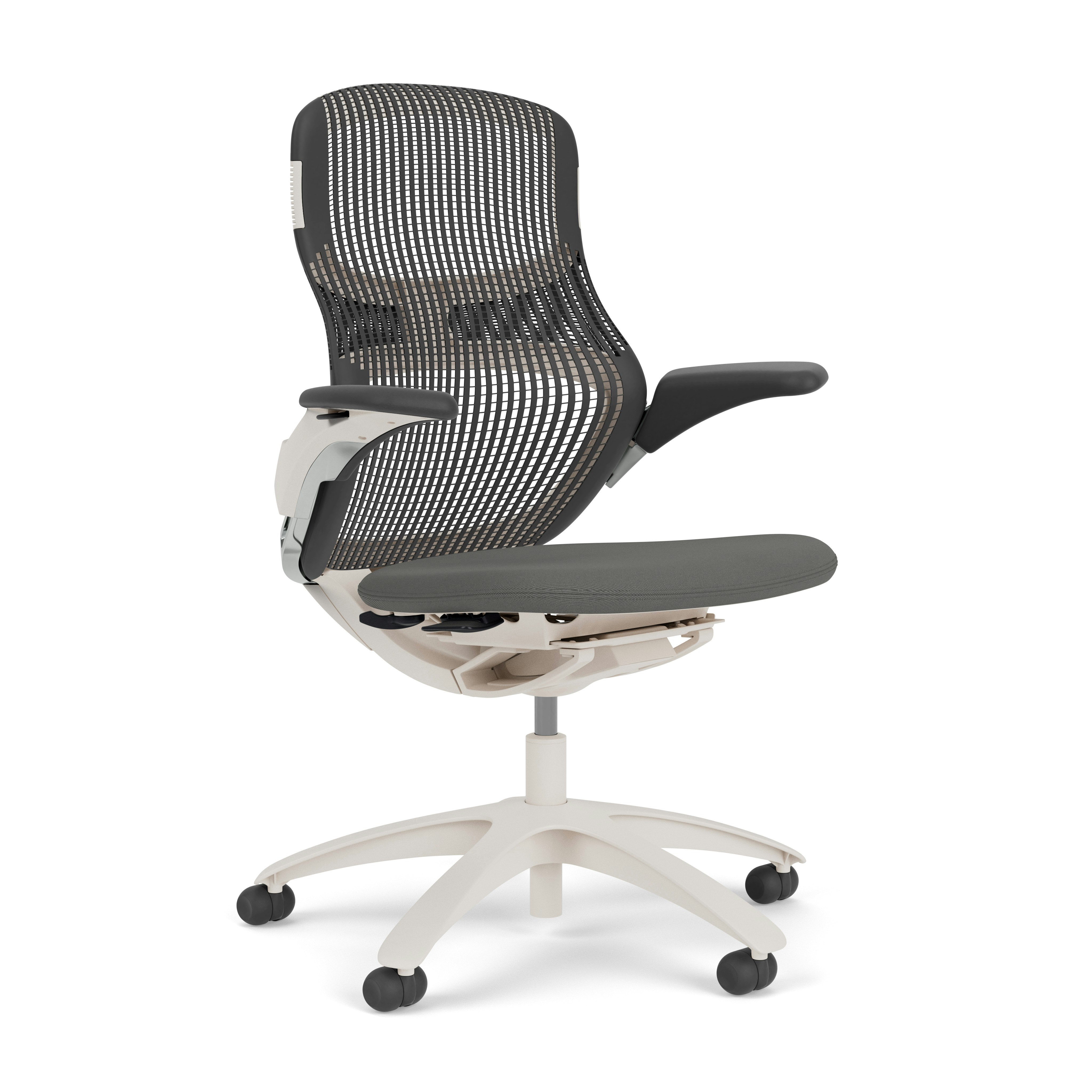 Generation Chair - Light, Height Adjustable, Storm, Generation, Pebble, Plastic Standard, Hard Wheel