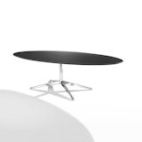 Florence Knoll Oval Desk with Oak top