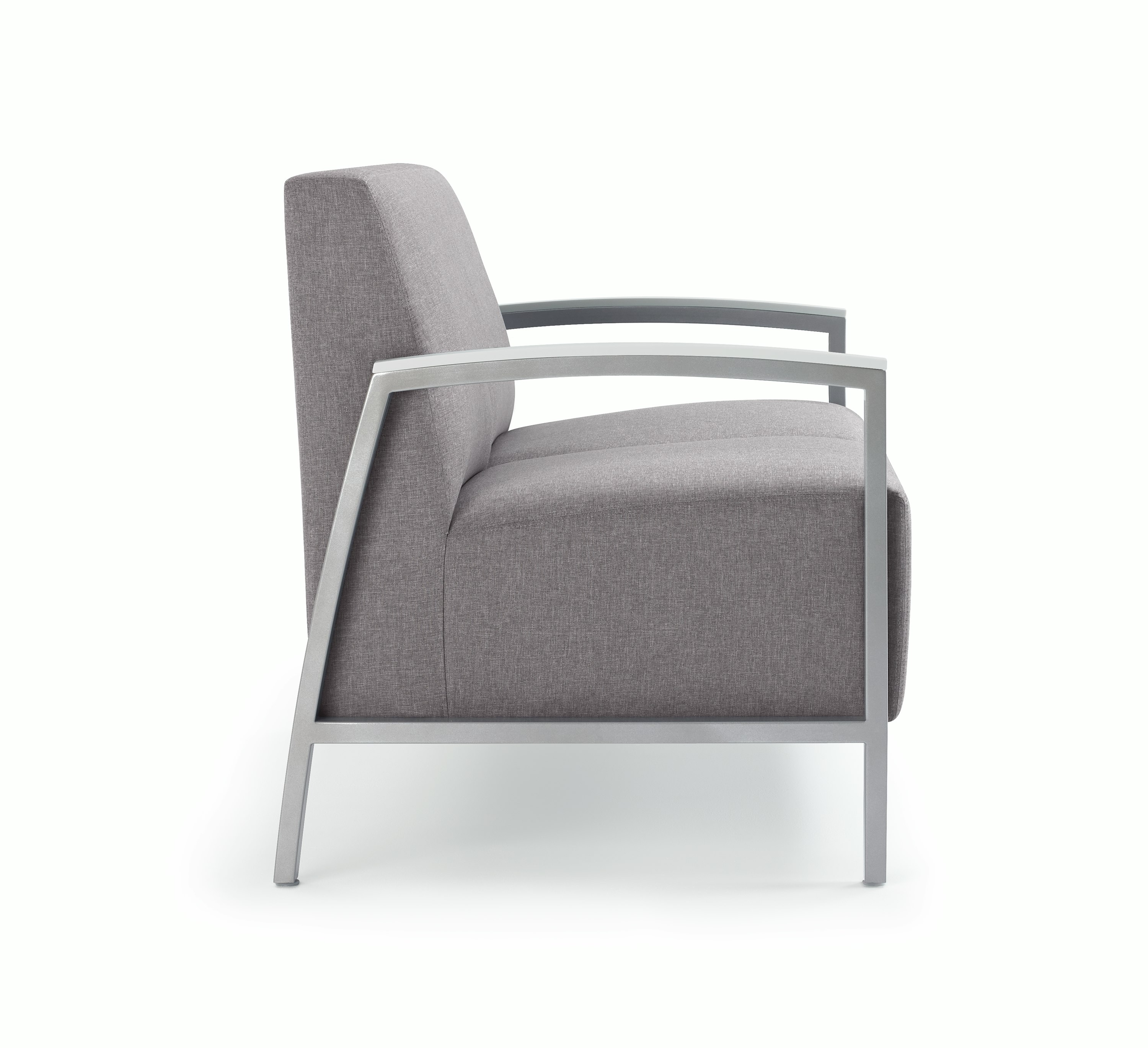 Side view of a Brava Modern Lounge Seating with arms.