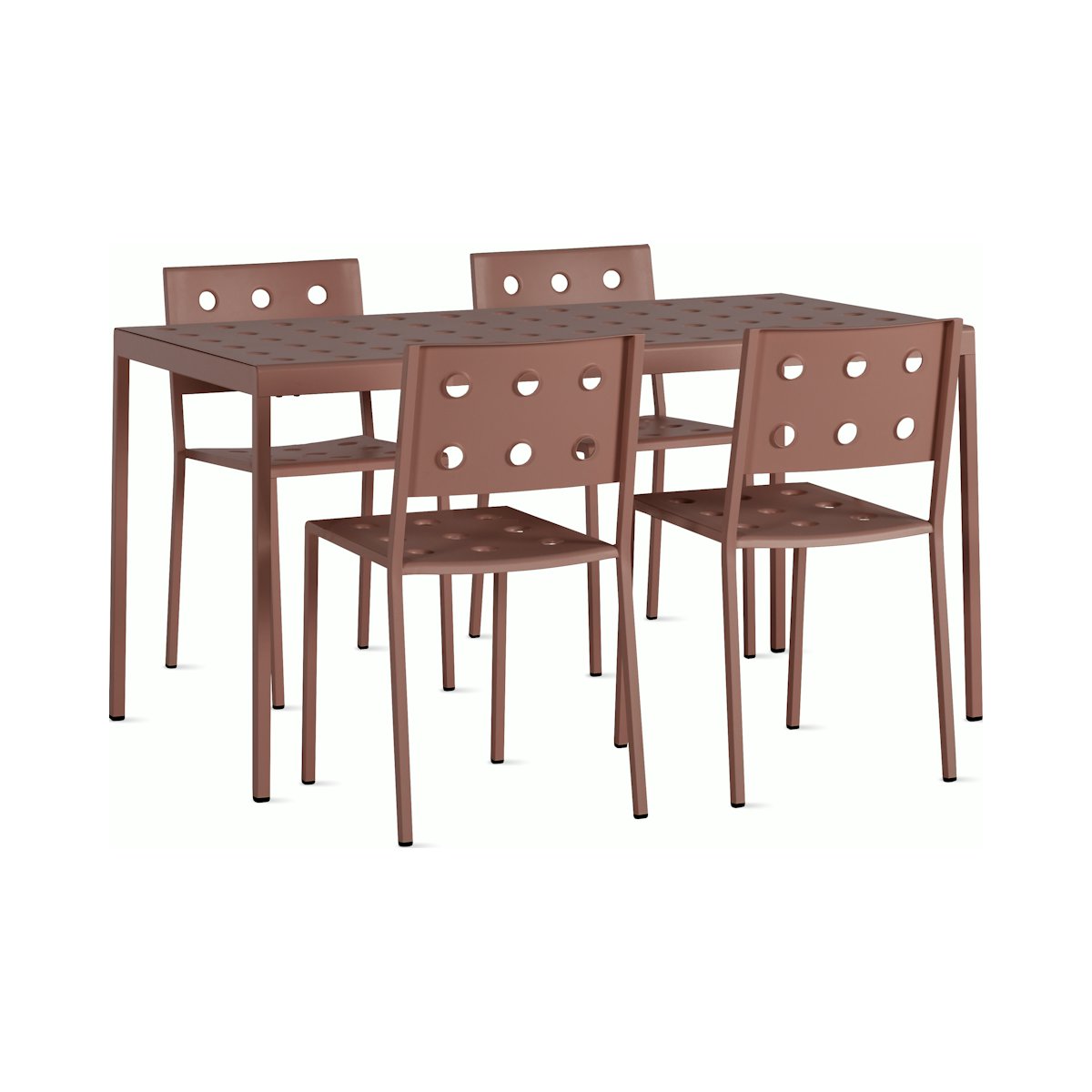 Balcony Dining Set, Small Table & 4 Side Chairs
