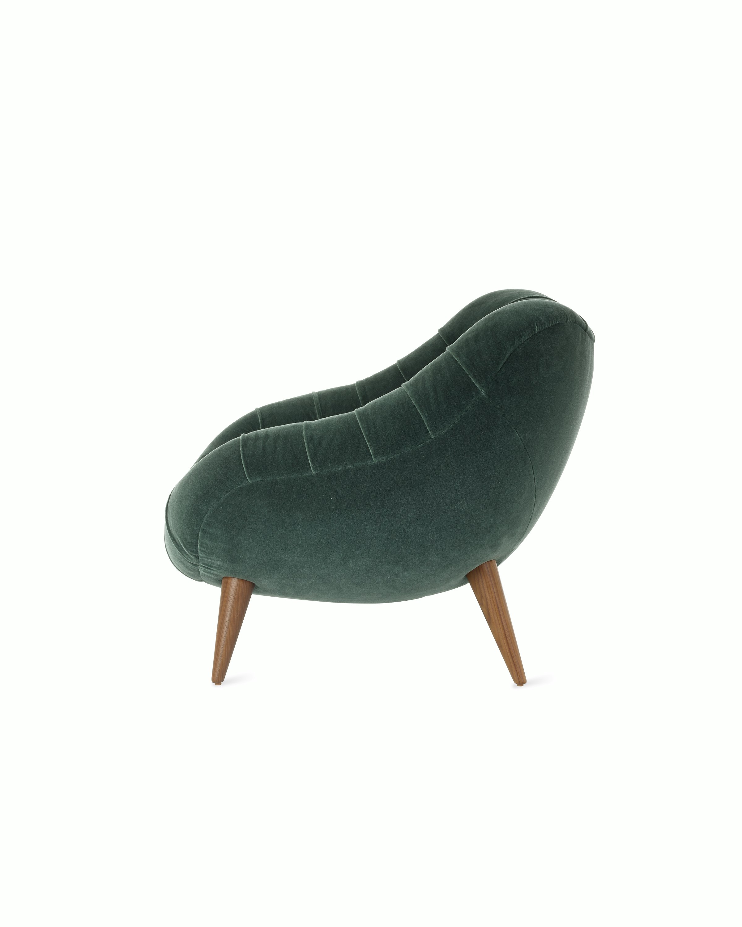 Rohde Easy Chair in Armory Mohair and Walnut