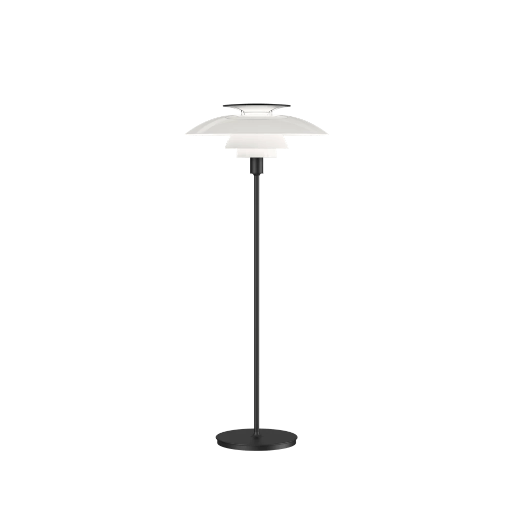 PH80 Floor Lamp - White Opal / Black