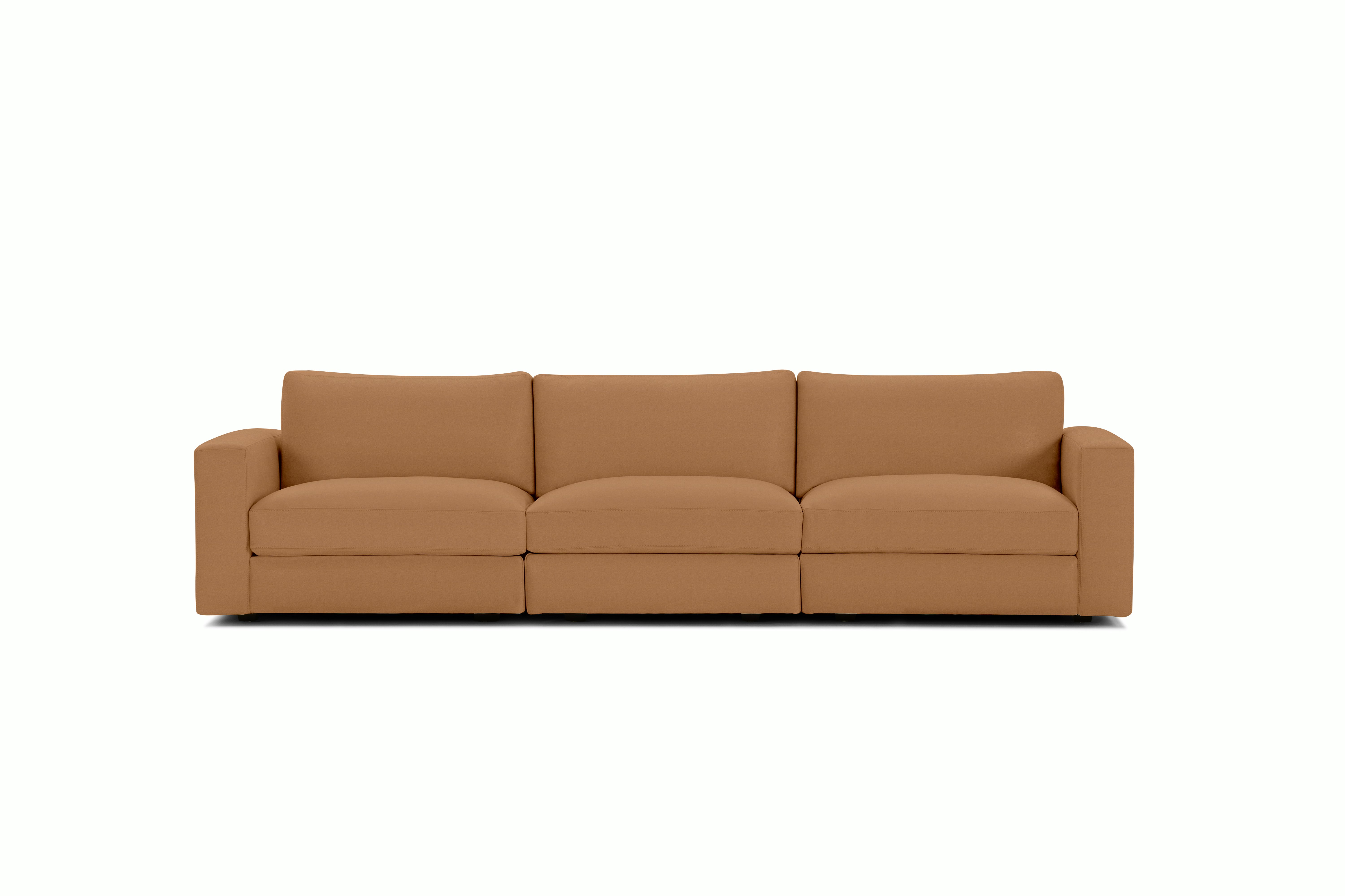 Reid Sofa - Three Seater,  Prone Leather,  Bricolage,  1" Block"