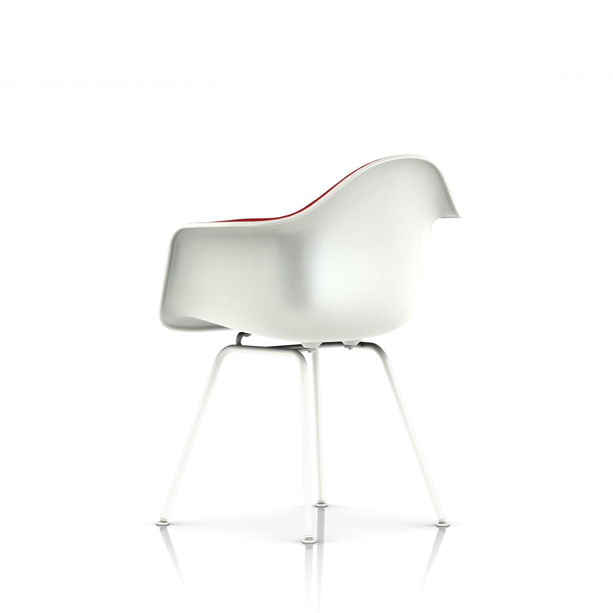 Eames Upholstered Molded Plastic Armchair - 4-Leg Base