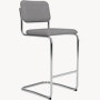 Cesca Upholstered Stool - Bar Height, Fully Upholstered, Tempest, Aurora