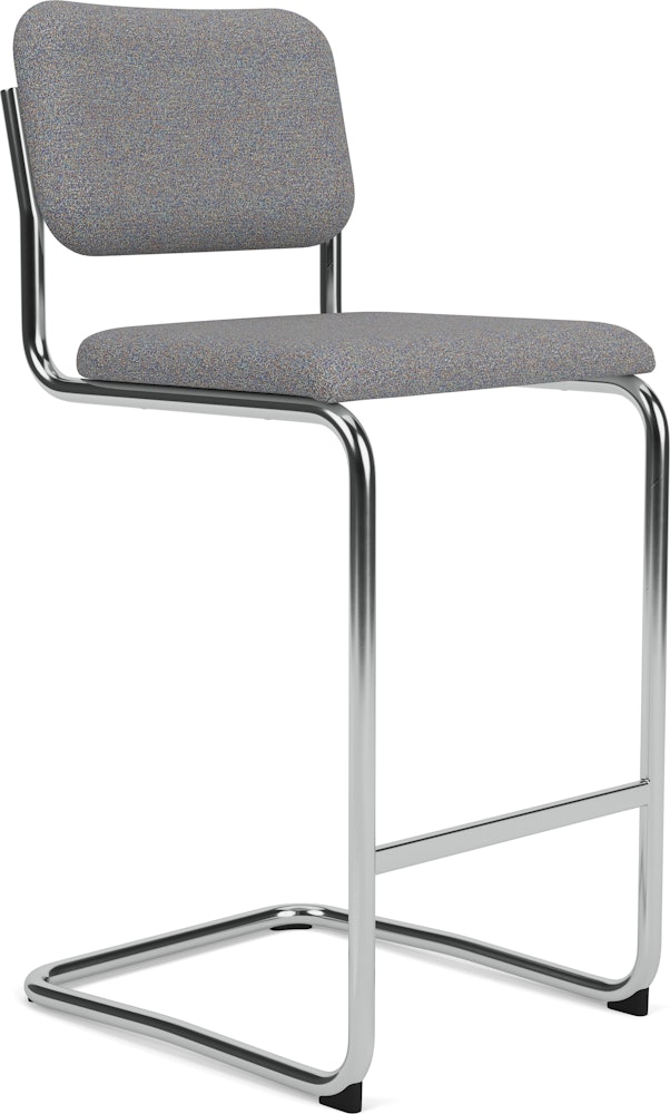 Cesca Upholstered Stool - Bar Height, Fully Upholstered, Tempest, Aurora