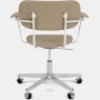 Co Veneer Task Chair in boucle and aluminum