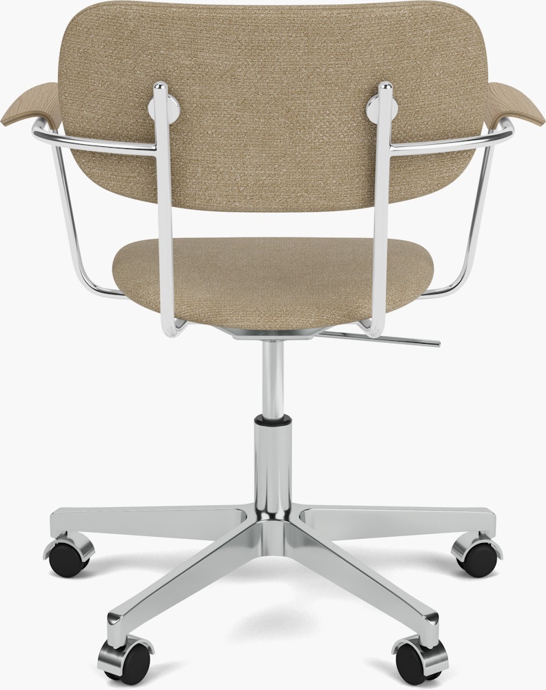 Co Veneer Task Chair in boucle and aluminum