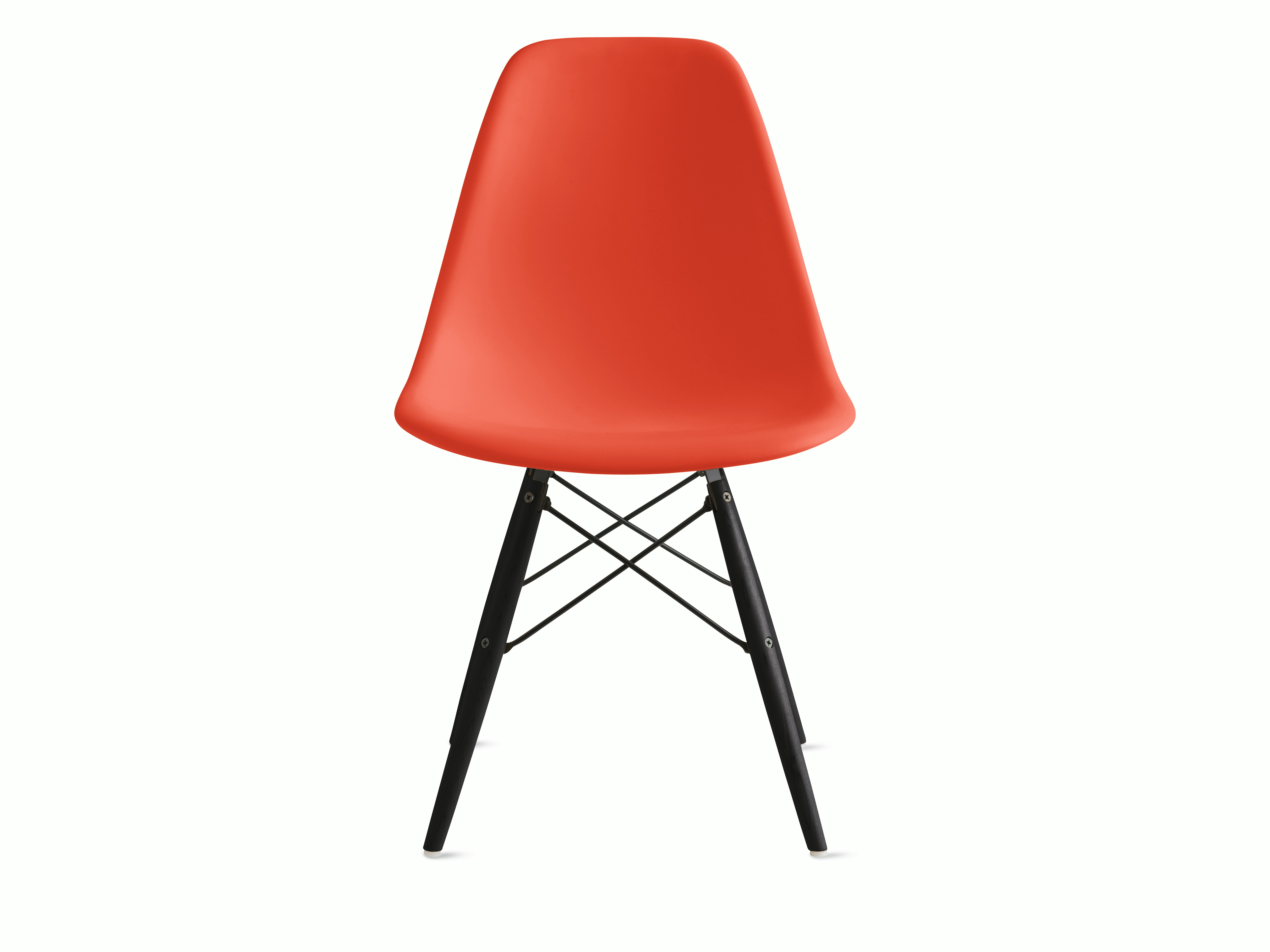 Eames Molded Plastic Dowel-Leg Side Chair (DSW)