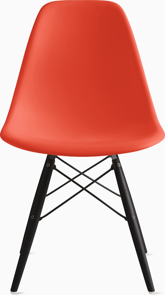 Eames Molded Plastic Dowel-Leg Side Chair (DSW)