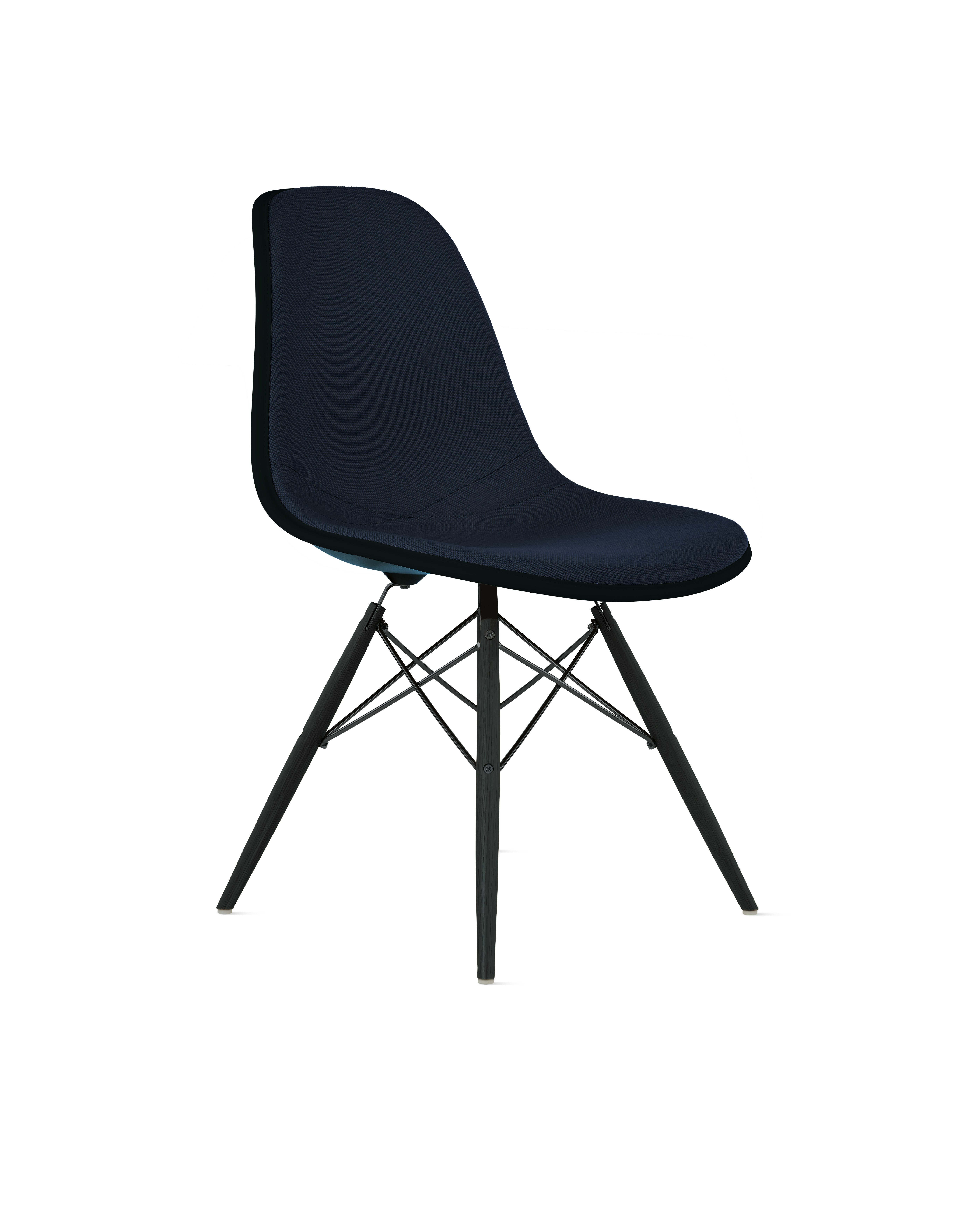 Eames Upholstered Molded Plastic Side Chair