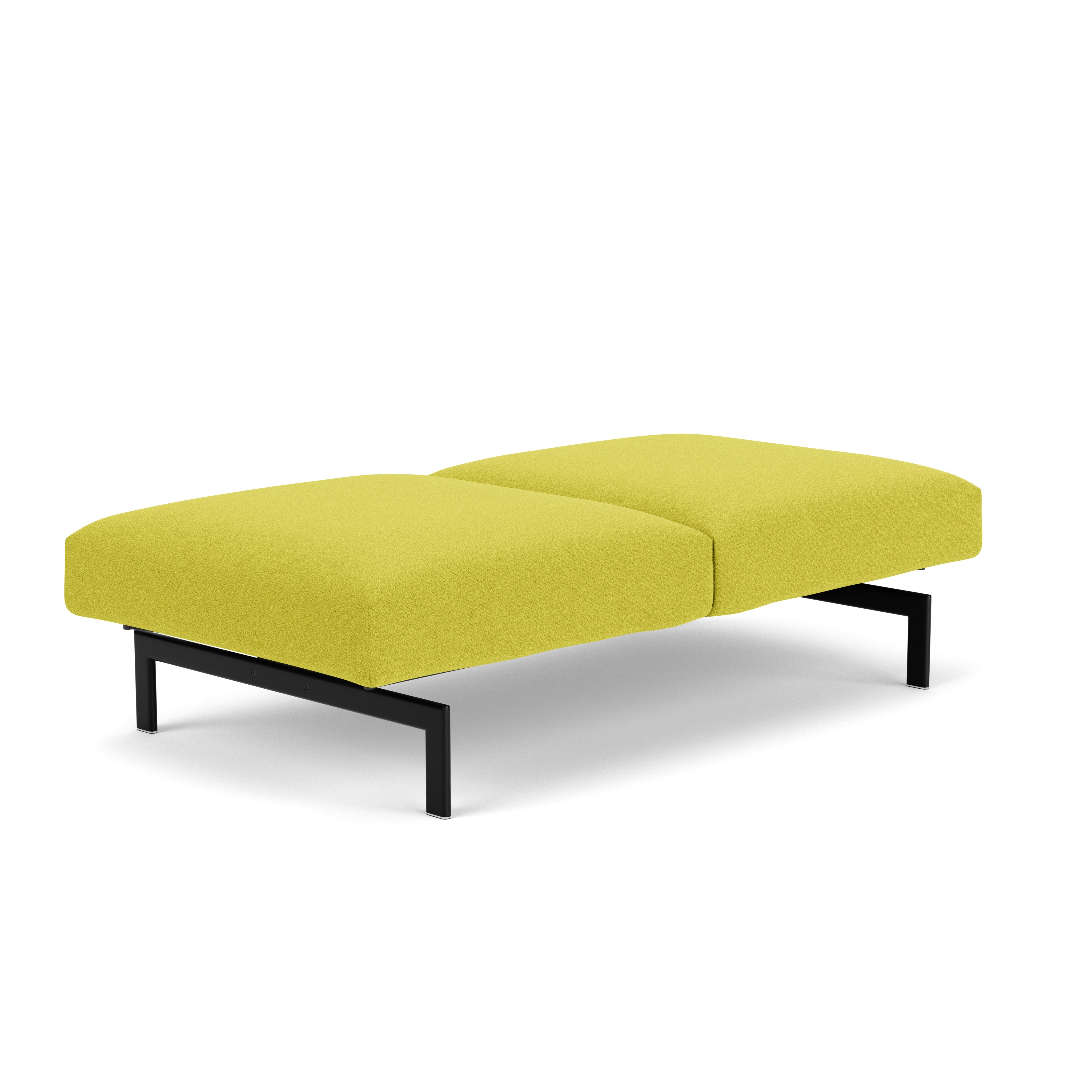 Avio Bench - Two Seater, Classic Boucle, Chartreuse, Black