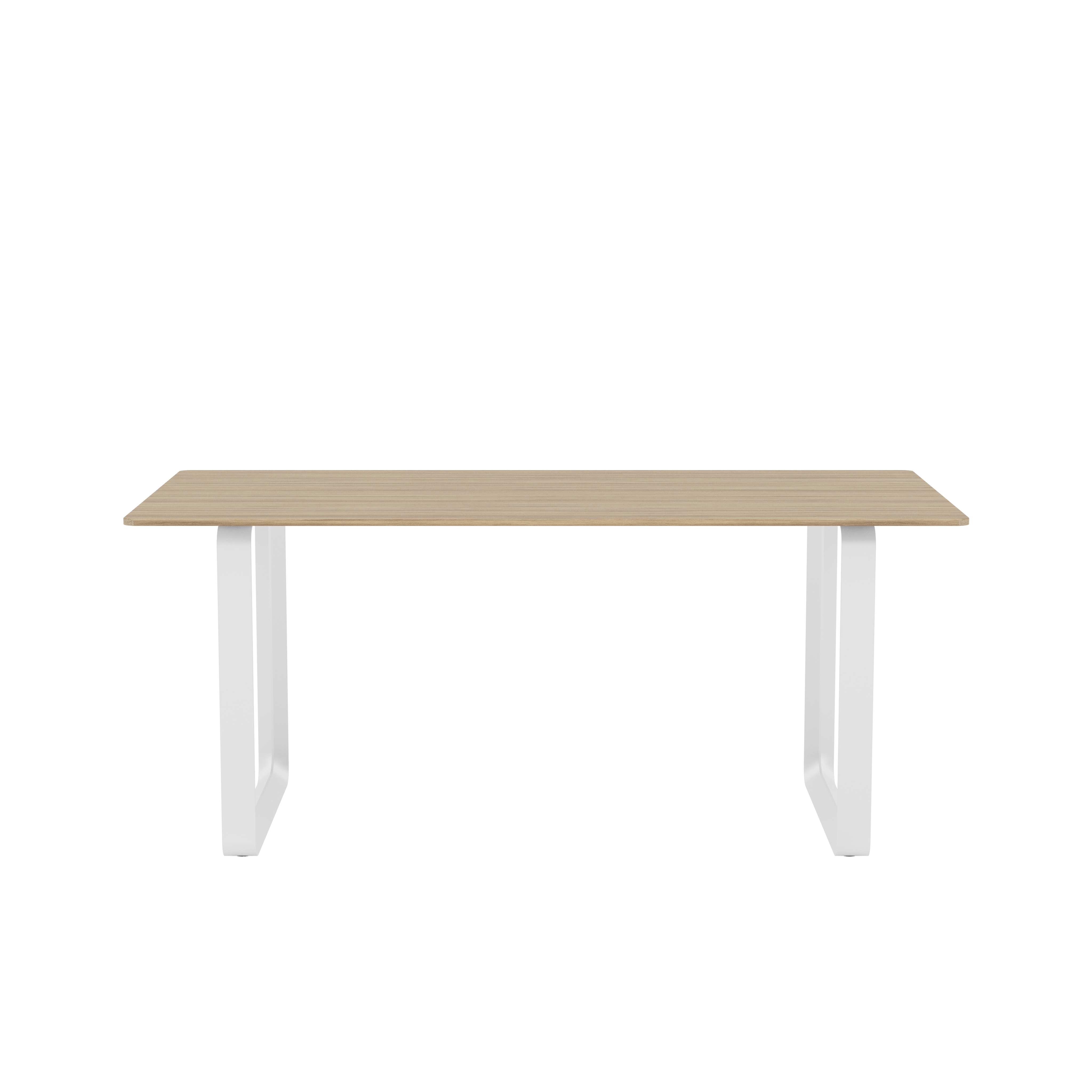 70/70 Table - 67" x 33"",  Solid Oak/White"