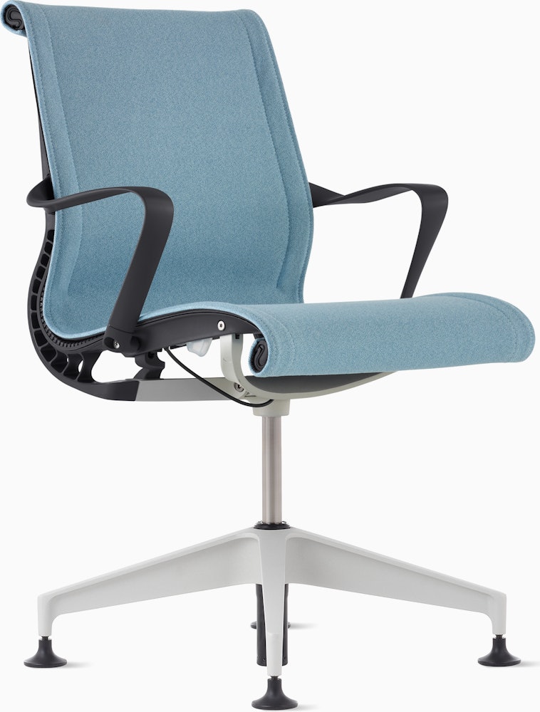 Setu Side Chair in Meld Nordic with silver alloy base