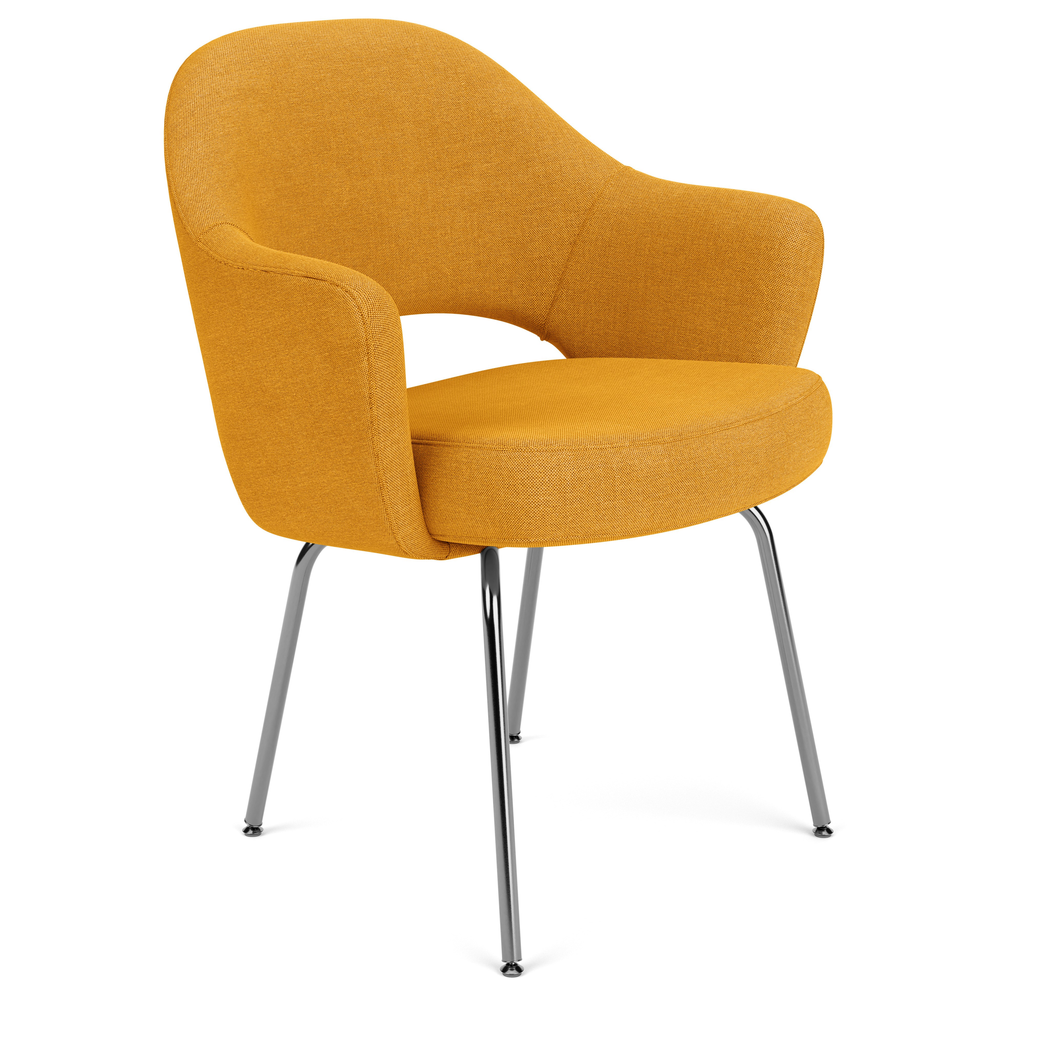 Saarinen Executive Armchair - Crossroad, Zest, Polished Chrome