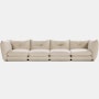 Pillo Sofa -  Four Seater Standard or Deep in Haven Ivory