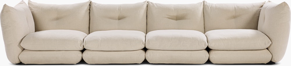 Pillo Sofa -  Four Seater Standard or Deep in Haven Ivory