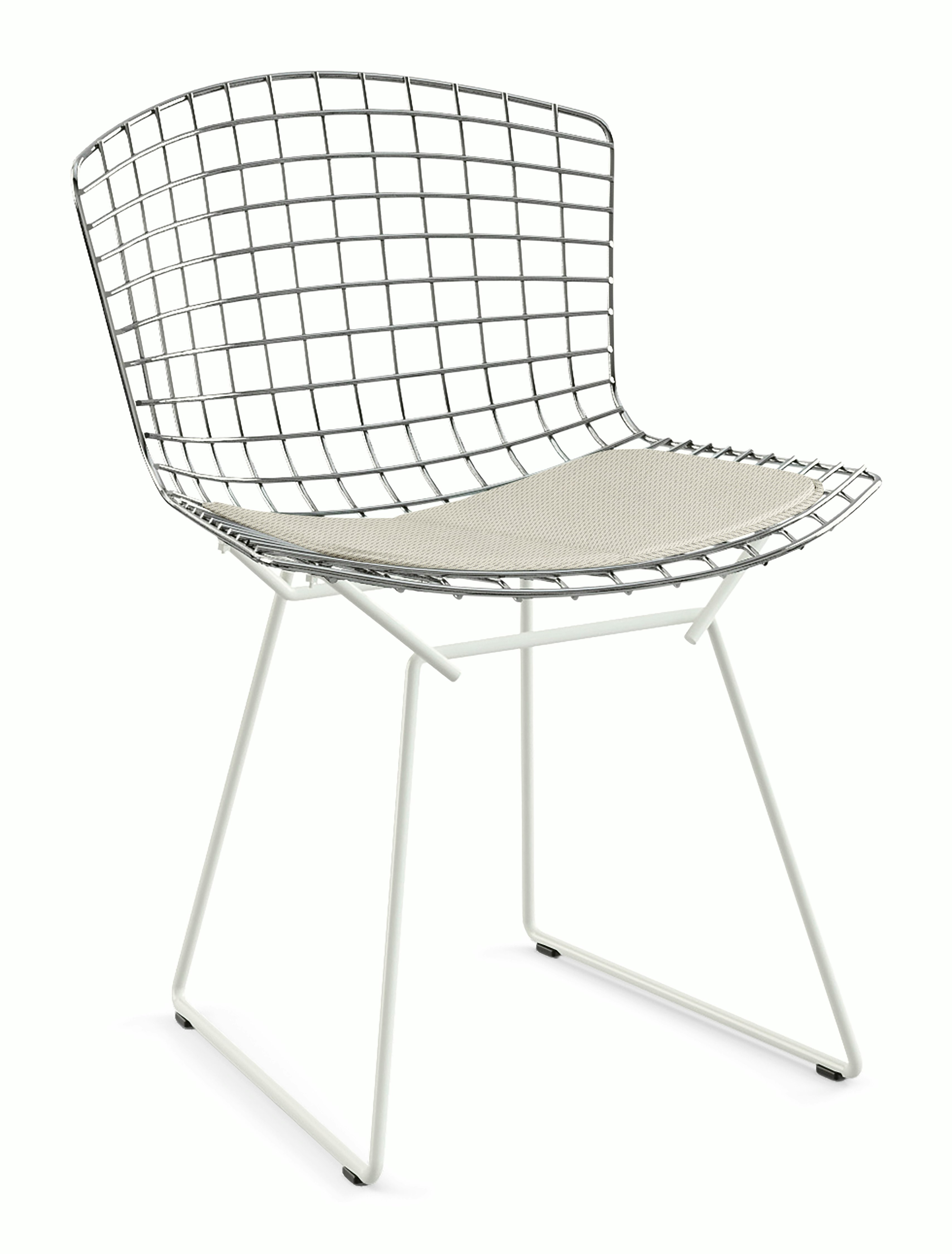 Bertoia Two-Tone Side Chair with Seat Pad