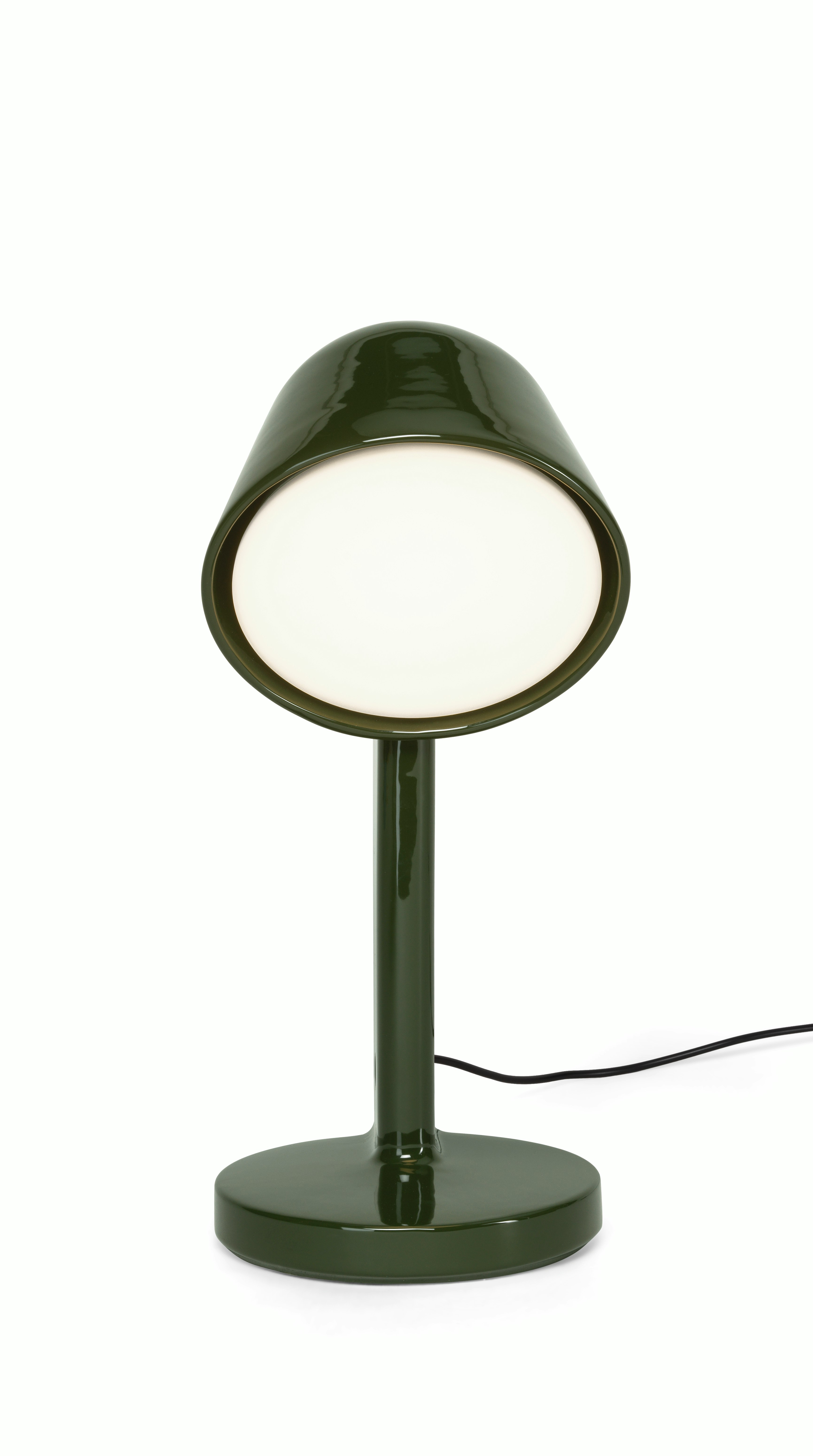 Ceramique Table Lamp - Down, Ceramic, Green