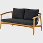 Crosshatch Outdoor Settee.